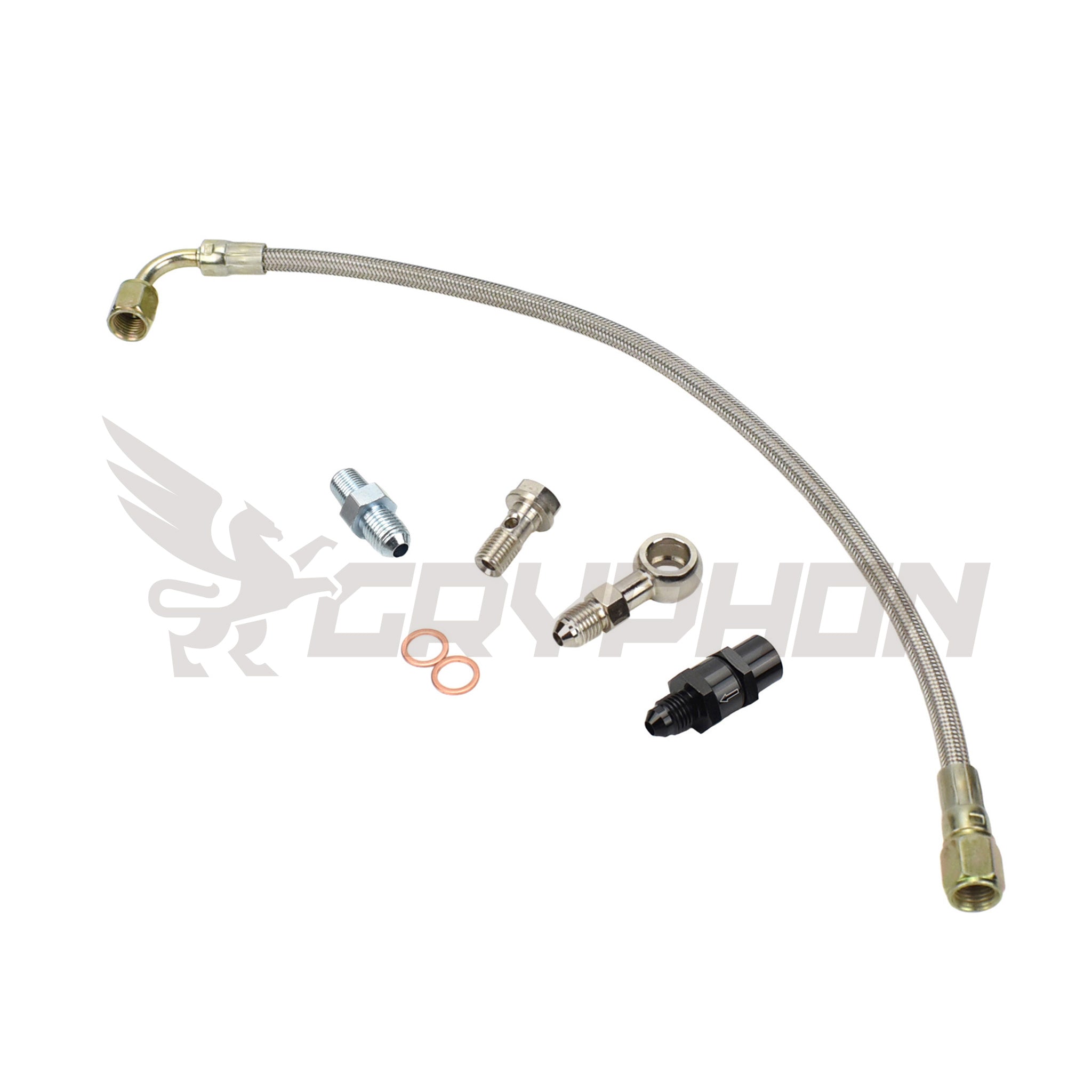 Moroso Mitsubishi Evo 4-9 -8AN Aluminum Turbo Oil Return Line Fitting