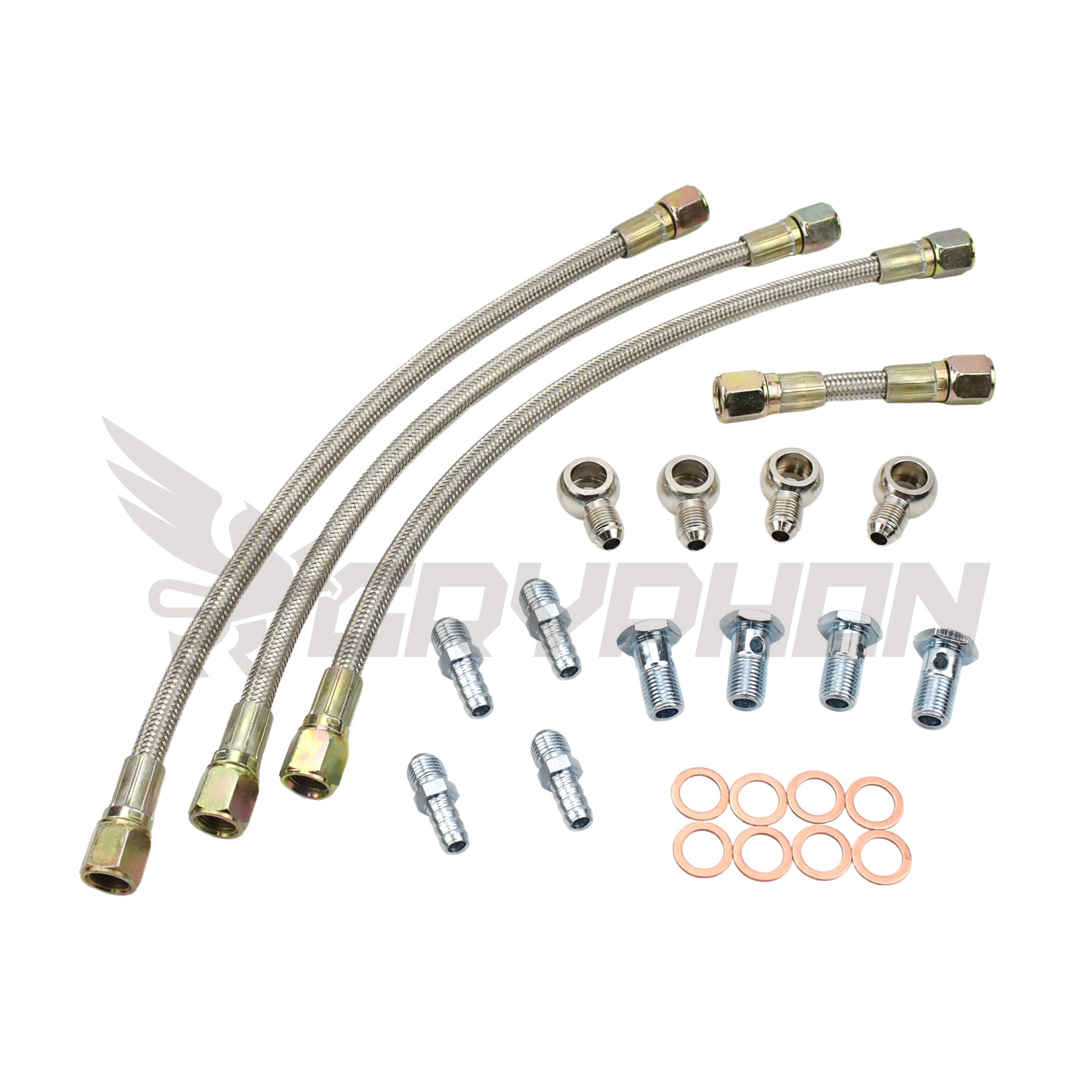 MAMBA Turbo Oil Feed Line Kit For Nissan 300ZX Z32 VG30DETT Twin Turbo (Garrett T25)