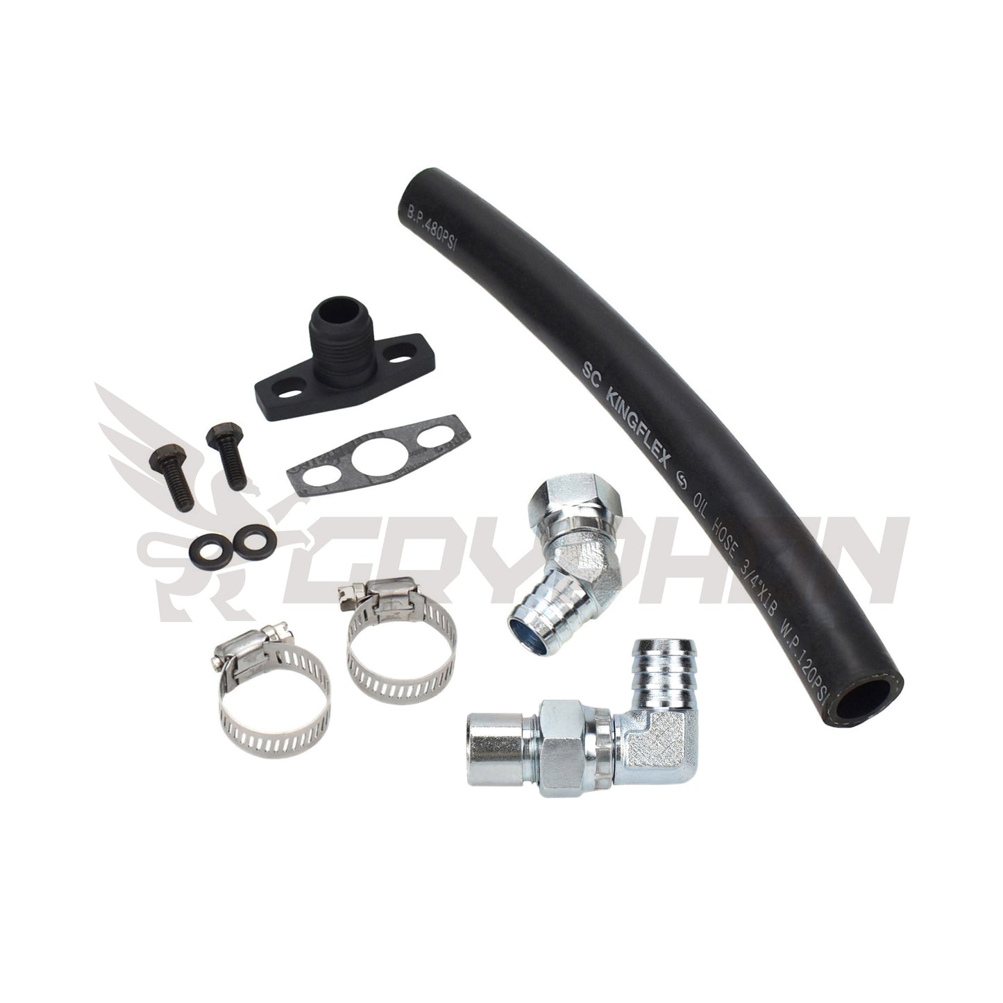 Turbo Oil Drain Hose Kit Mitsubishi Lancer 4B12 2.4L with EVO X 10 TD05H