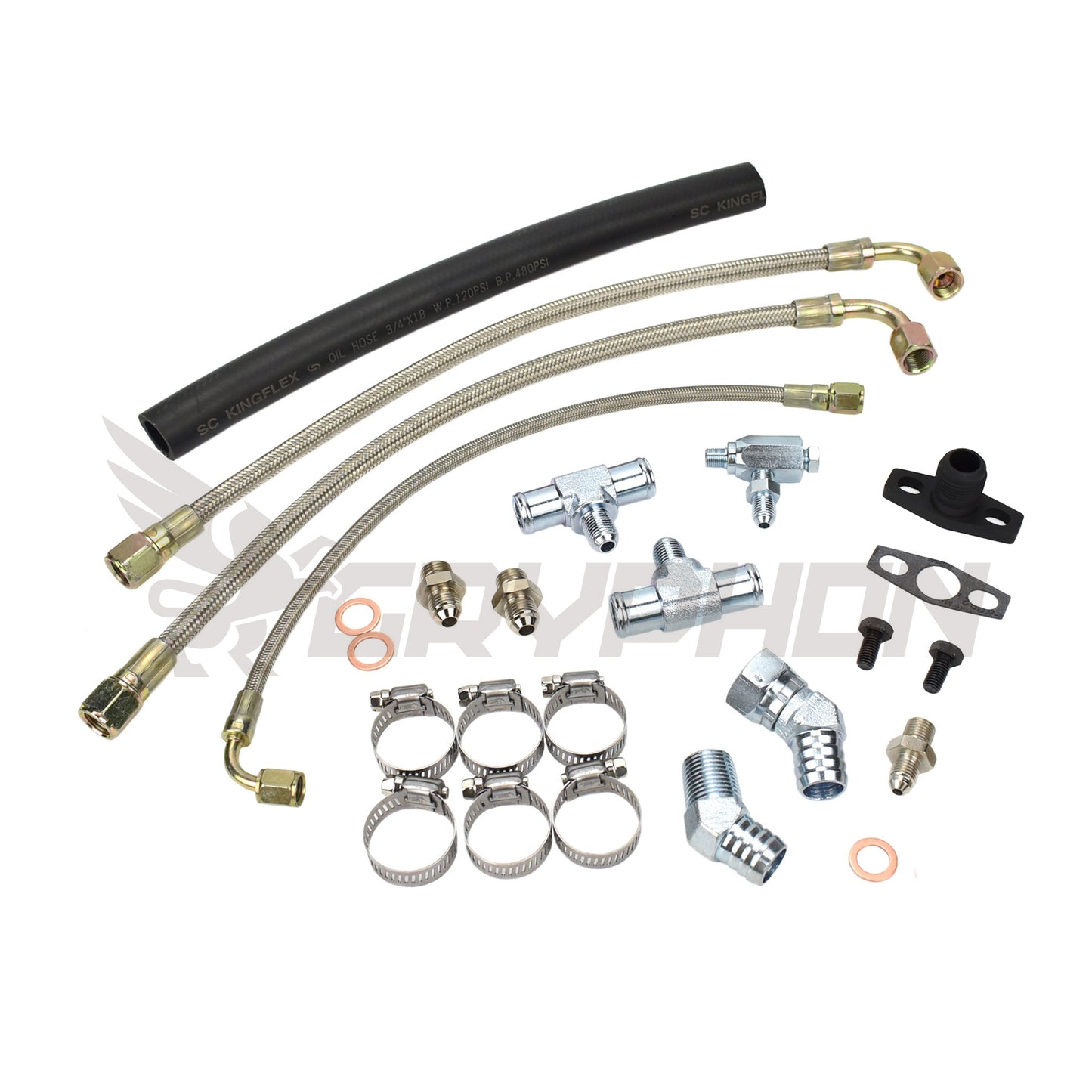 Turbo Oil Water Line Kit Toyota 2TR-FE with BorgWarner EFR Series