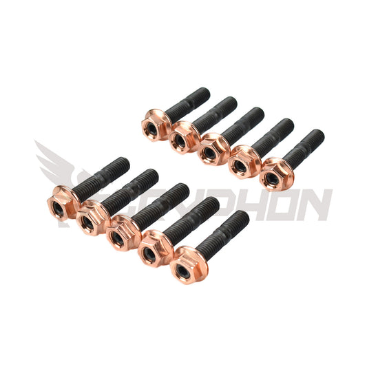 Exhaust manifold stud and nut kit for Mitsubishi DSM 1G 4G63T turbo engine