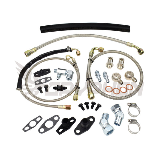 Turbo oil and water line kit for Ford Territory BARRA 245T with GT4294R GTX4294R turbo top mount