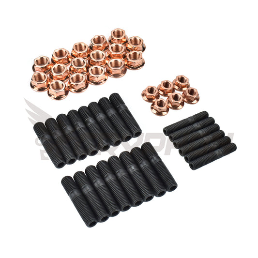 Complete combo kit for exhaust manifold and turbo mounting on TD42 HT18