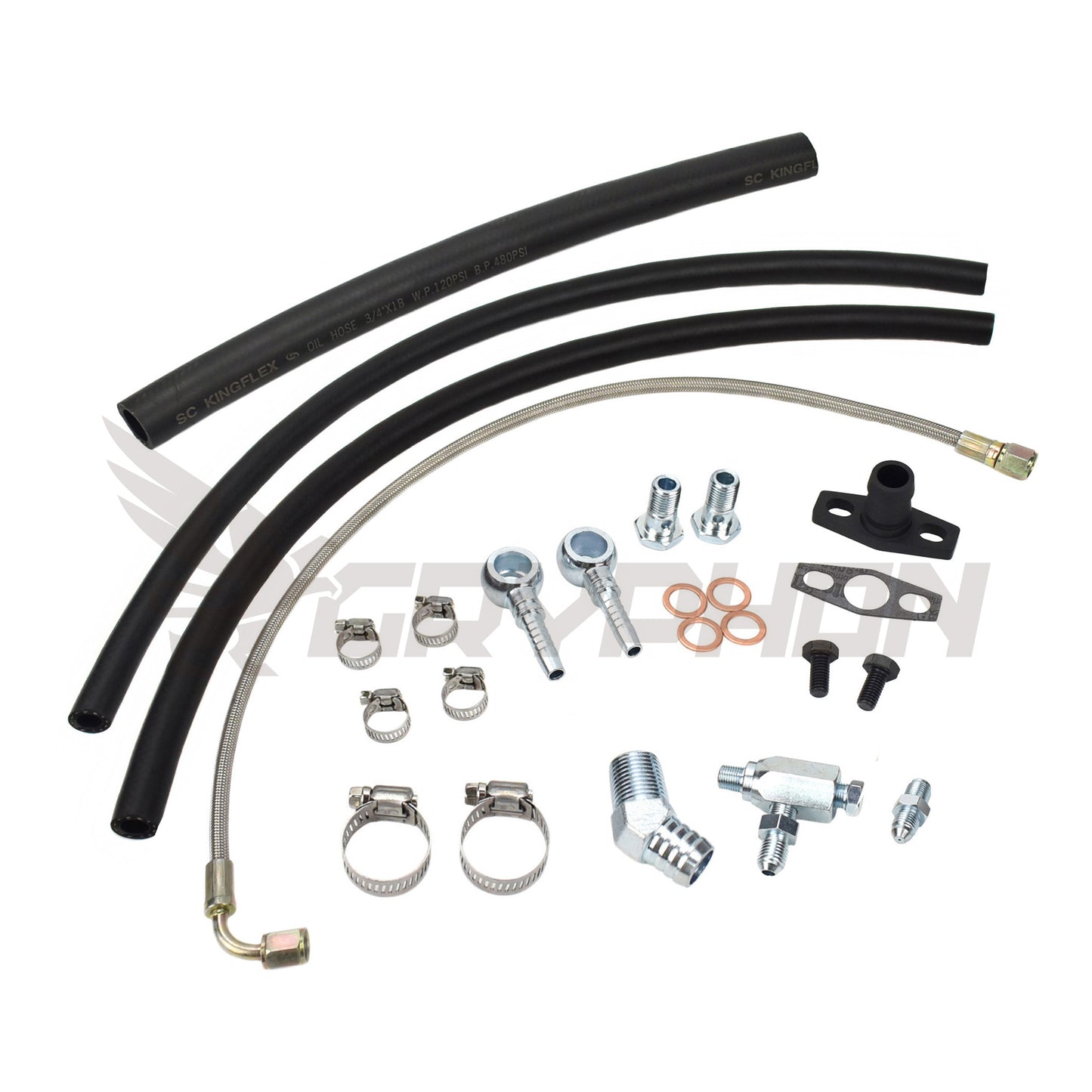 Turbo oil and water line kit for Mazda Miata Late MK1 with T25 T28 turbo – N/A engine to turbo conversion