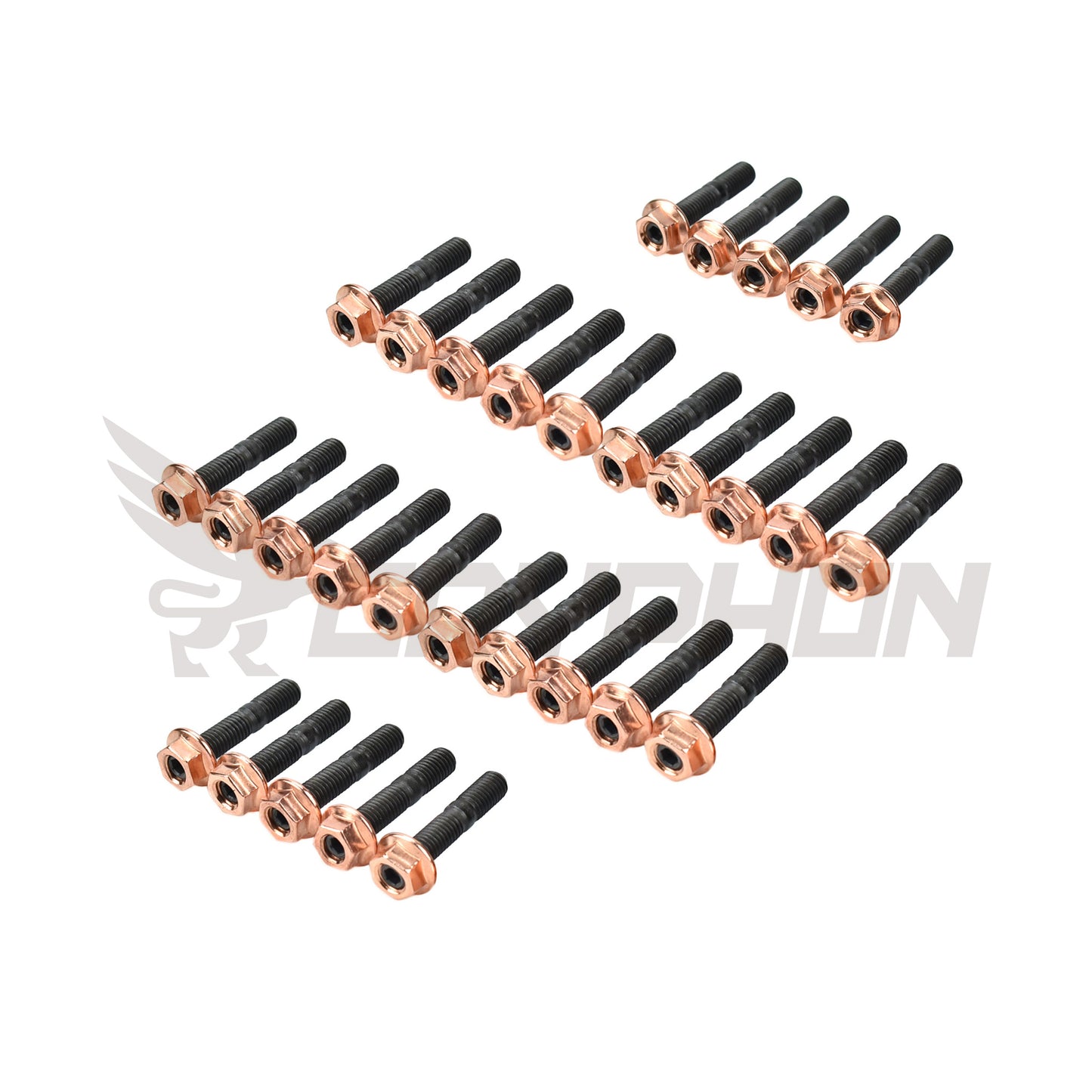 Complete stud and nut kit for RB26DETT GT-R and Stagea twin turbo