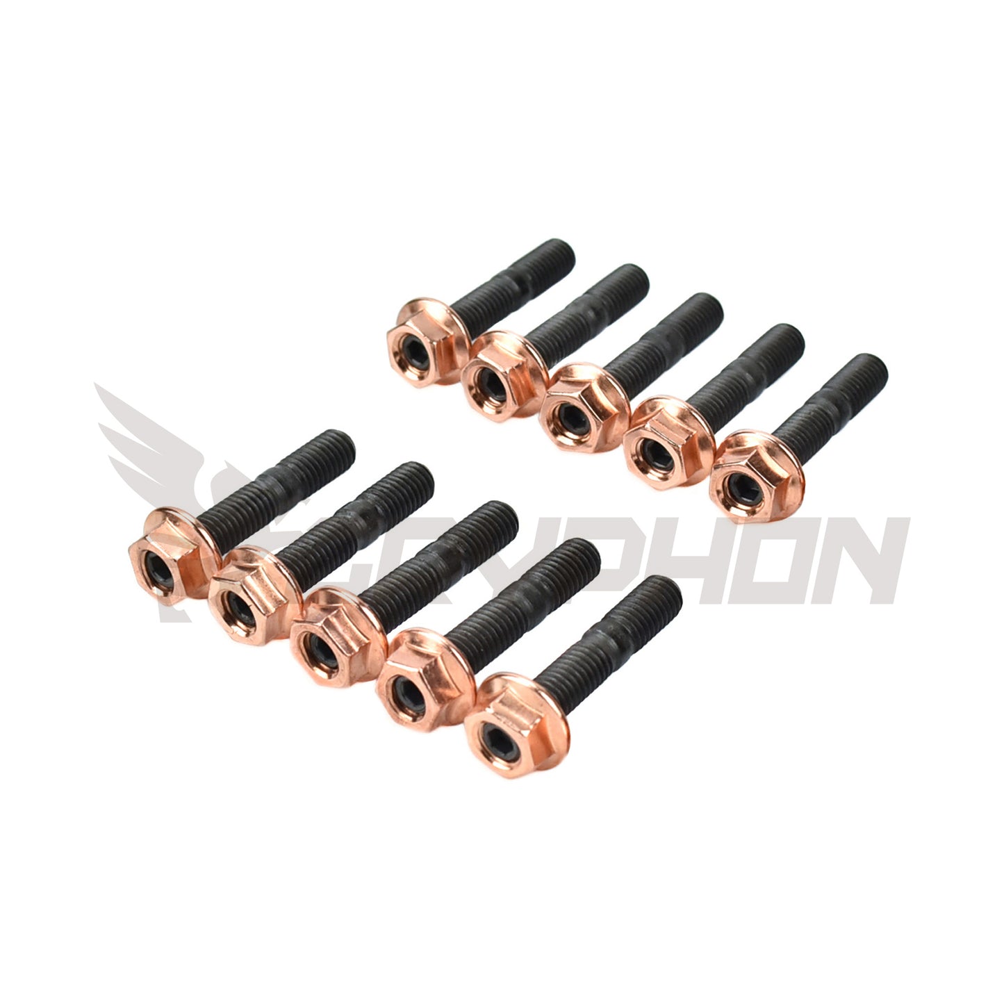 stud and nut kit for RB26DETT GT-R and Stagea twin turbo outlet