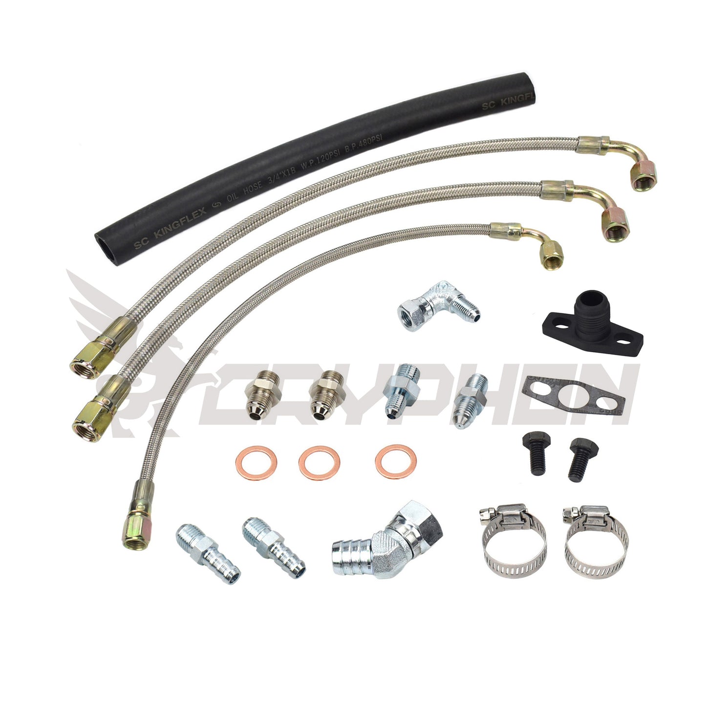 Turbo Oil Water Line Kit Toyota Starlet EP82 EP91 4E-FTE with GT25R GT28R