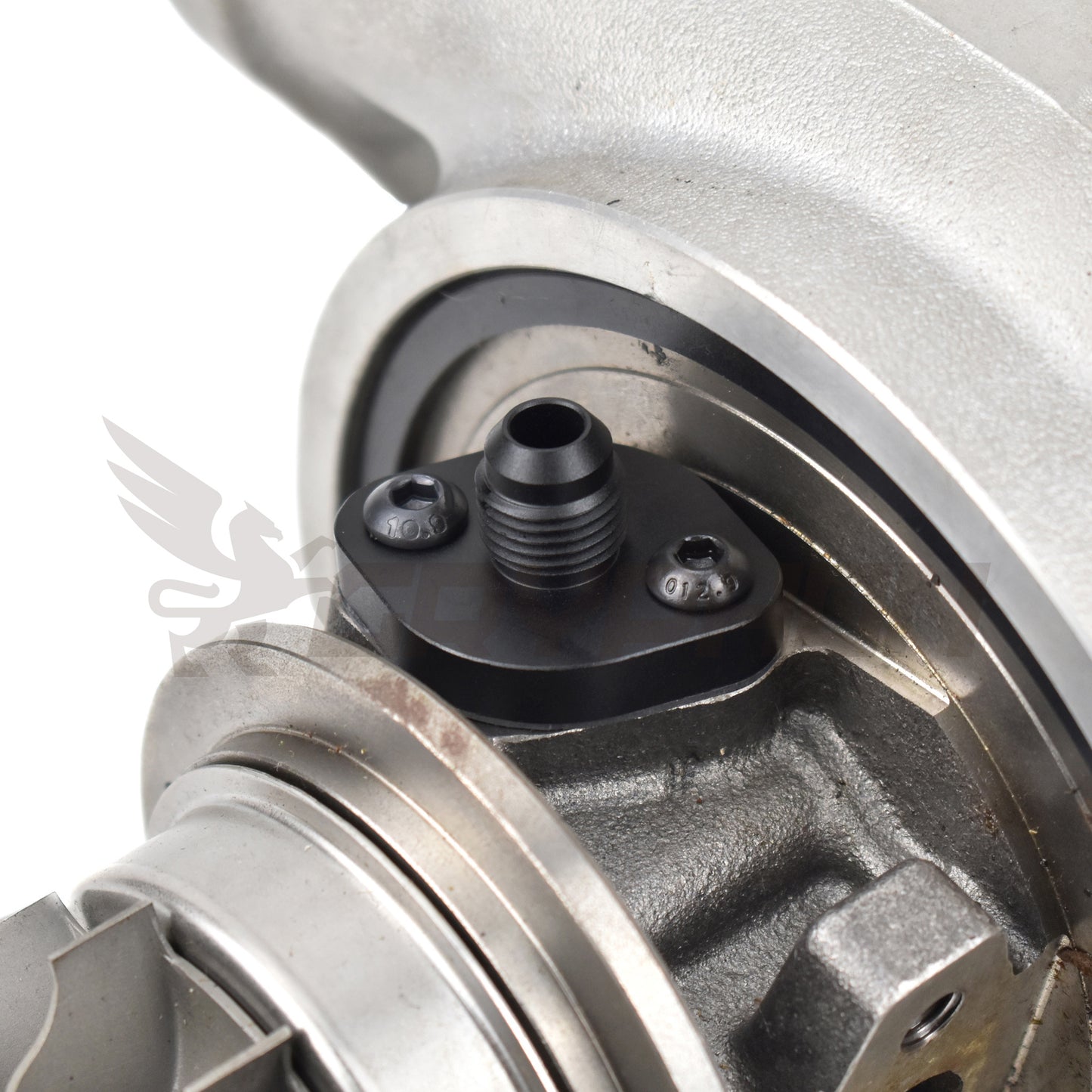 Toyota CT9 CT12 CT15 CT20 CT26 6AN Turbo Water Fitting Installed