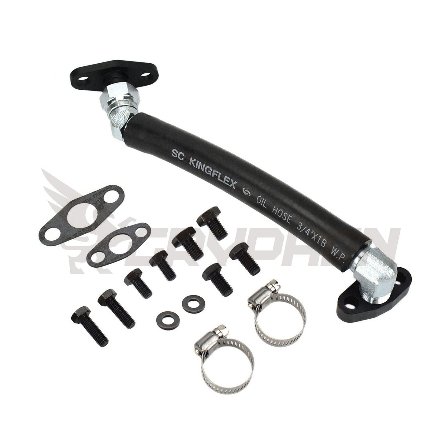 Turbo Oil Drain Hose Kit Mazdaspeed MS3 MS6 CX-7 Axela 2.3L Precision PTE