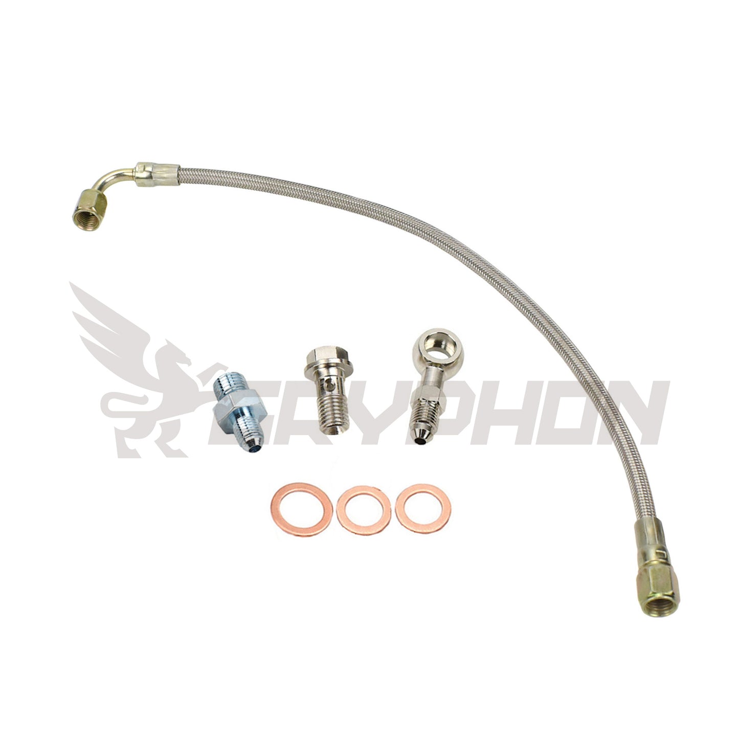 Turbo Oil Feed Line Kit Toyota Starlet Glanza EP82 EP91 4E-FTE with Garrett GT25R GT28R
