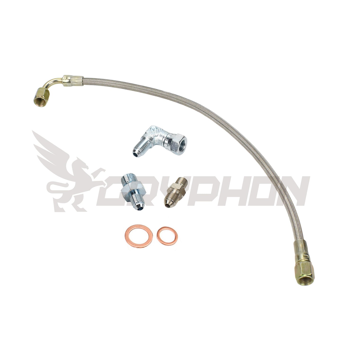 Turbo Oil Feed Line Kit Toyota Starlet Glanza EP82 EP91 4E-FTE with Garrett GBC GBC22-350