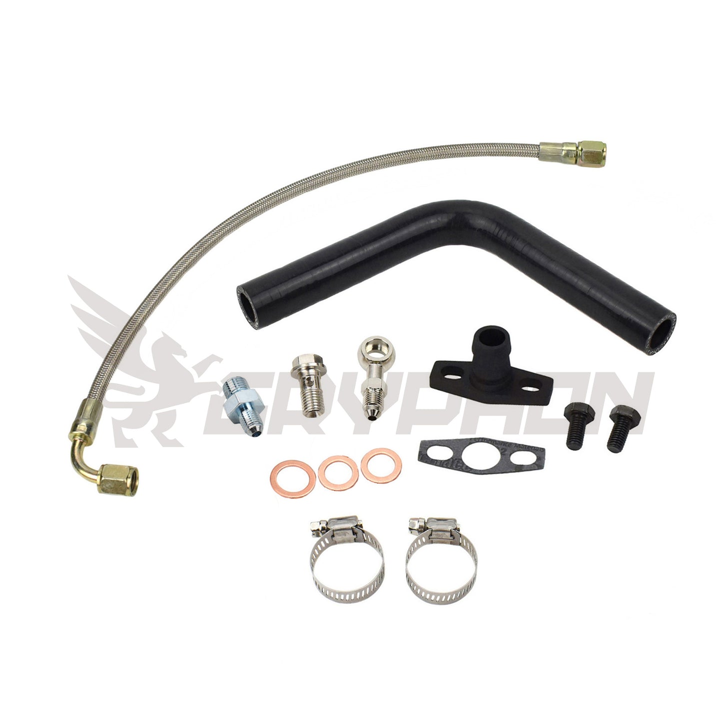 Turbo Oil Feed Return Line Kit Toyota Starlet EP82 EP91 4E-FTE with Garrett GT25R GT28R