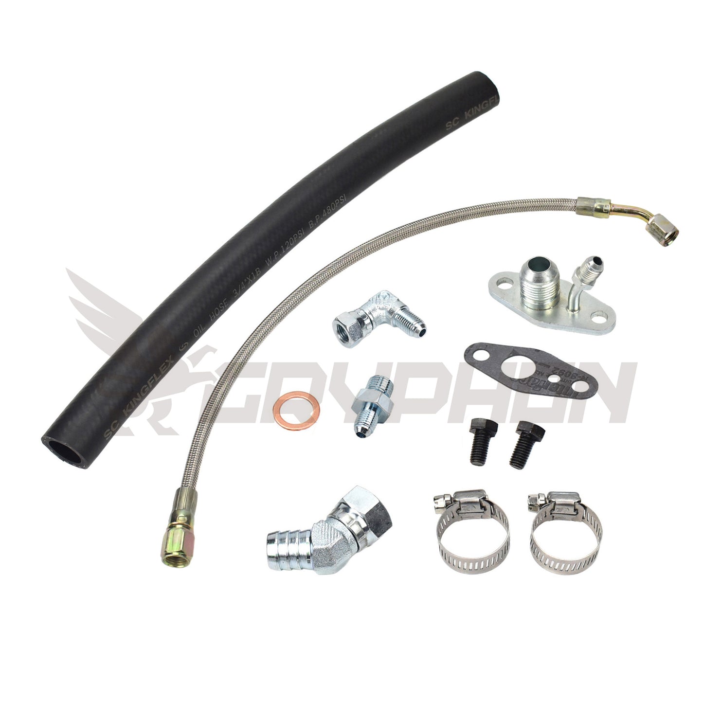 Turbo Oil Feed Return Line Kit Toyota Starlet EP82 EP91 4E-FTE with CT9