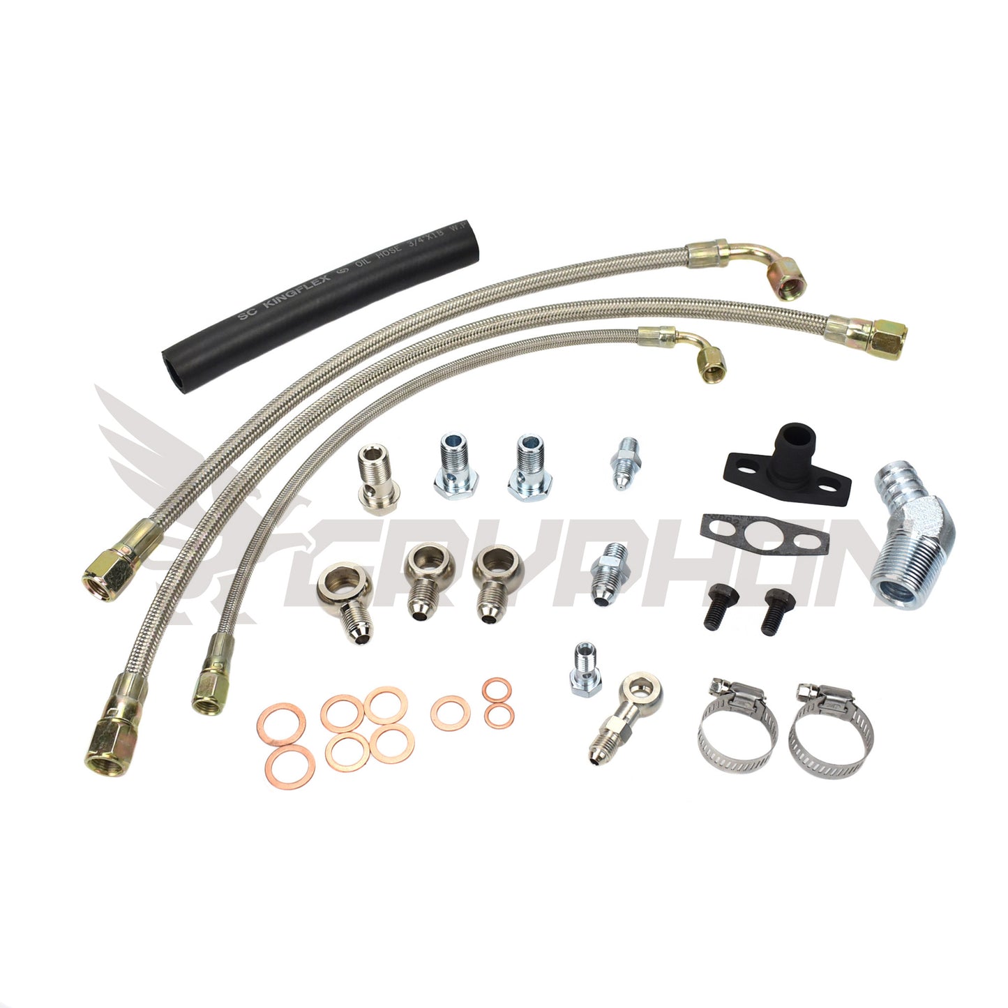 Turbo Oil Water Line Kit Nissan TD42 GU with Garrett G-Series G25
