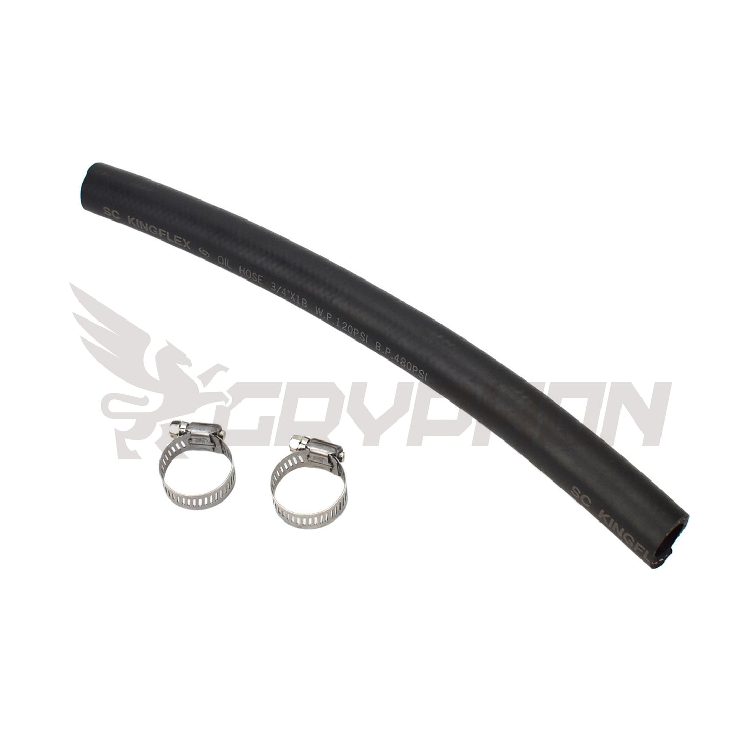 3/4" reinforced NBR rubber hose with braided textile layer for turbo oil return
