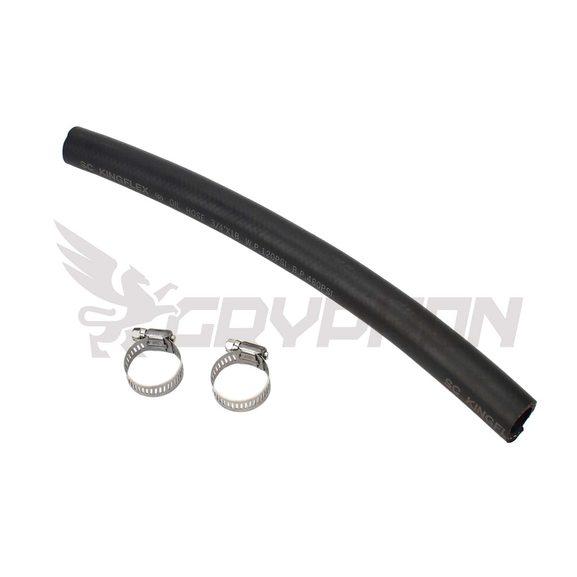 3/4" reinforced NBR rubber hose with braided textile layer for turbo oil return