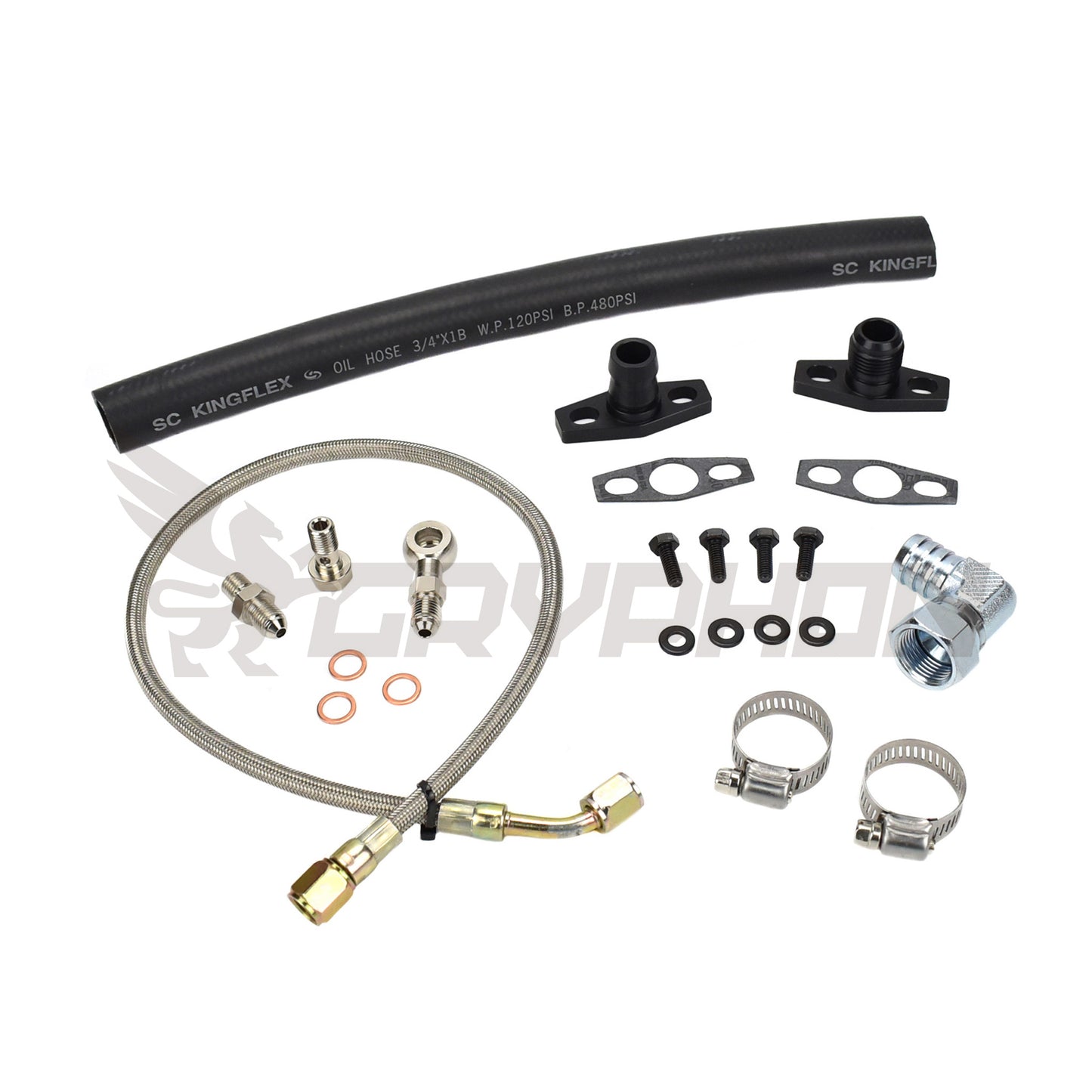 Turbo Oil Feed Return Line Kit Nissan Navara D22 ZD30DDT HT12-19B HT12-19D
