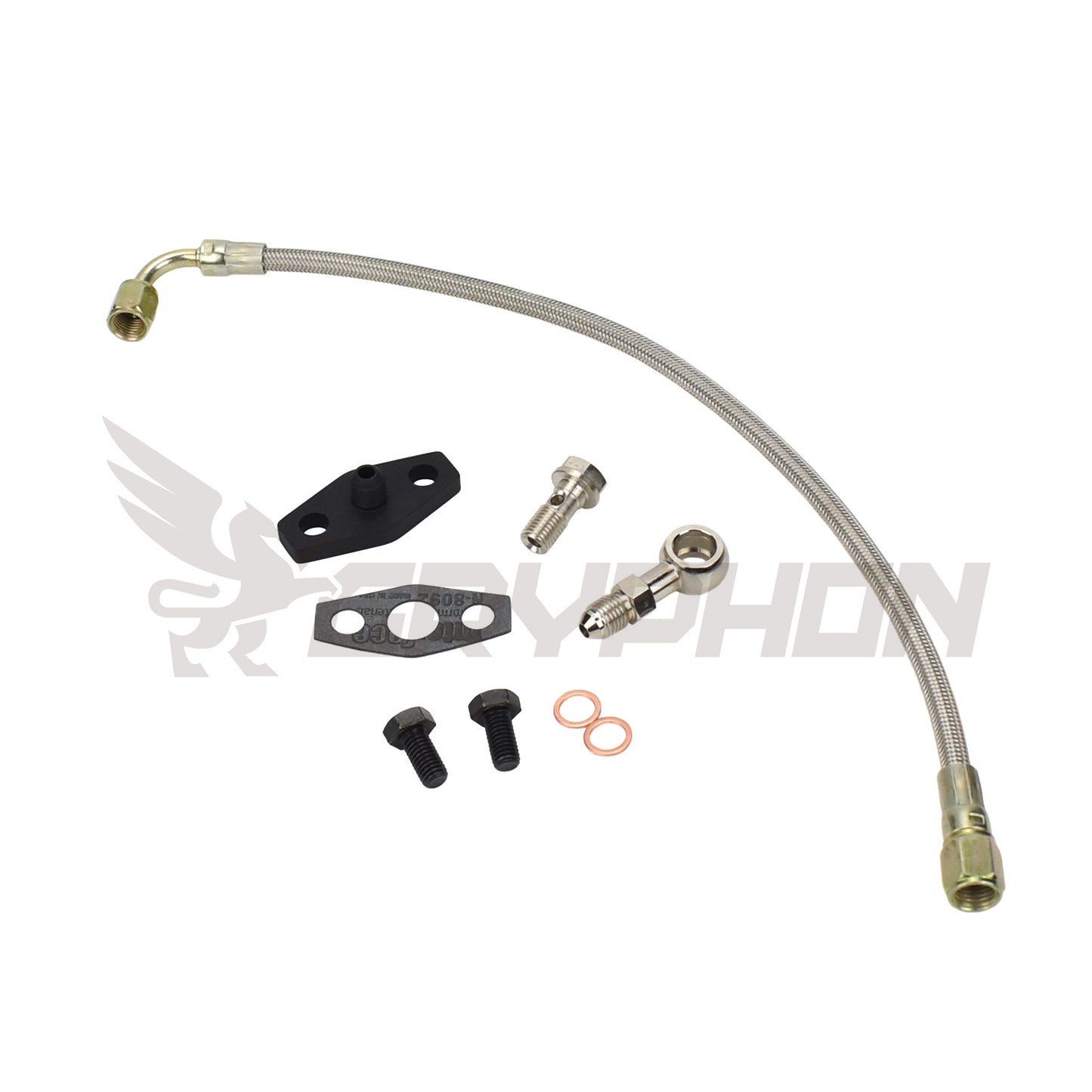 Turbo Oil Feed Line Kit 4G63T EVO 4~9 Garrett T3 T4 (Head Location)
