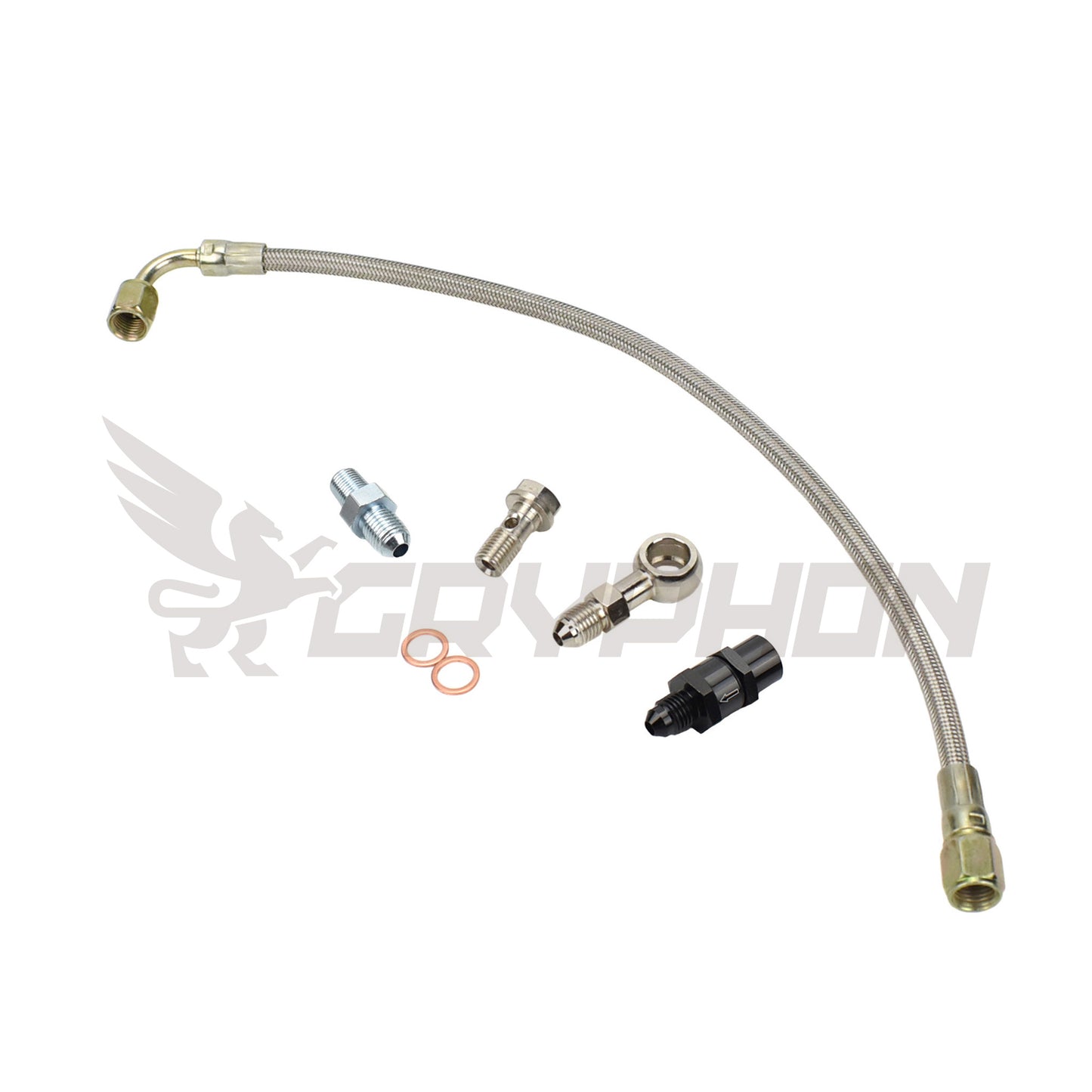 Turbo Oil Feed Line Kit Mitsubishi Lancer 4B11T EVO X 10 with Precision PTE