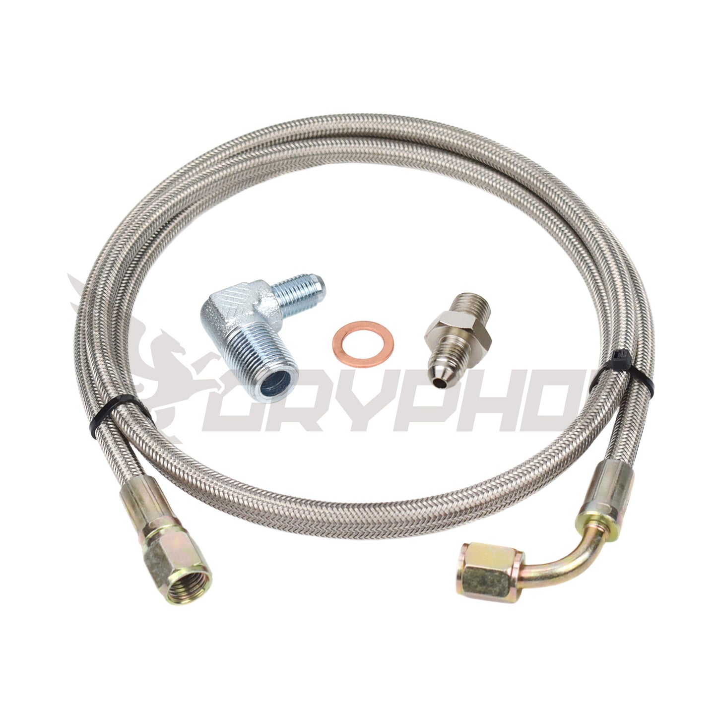 Turbo Oil Feed Line Kit Mitsubishi Lancer 4B12 2.4L with EVO X 10 TD05H