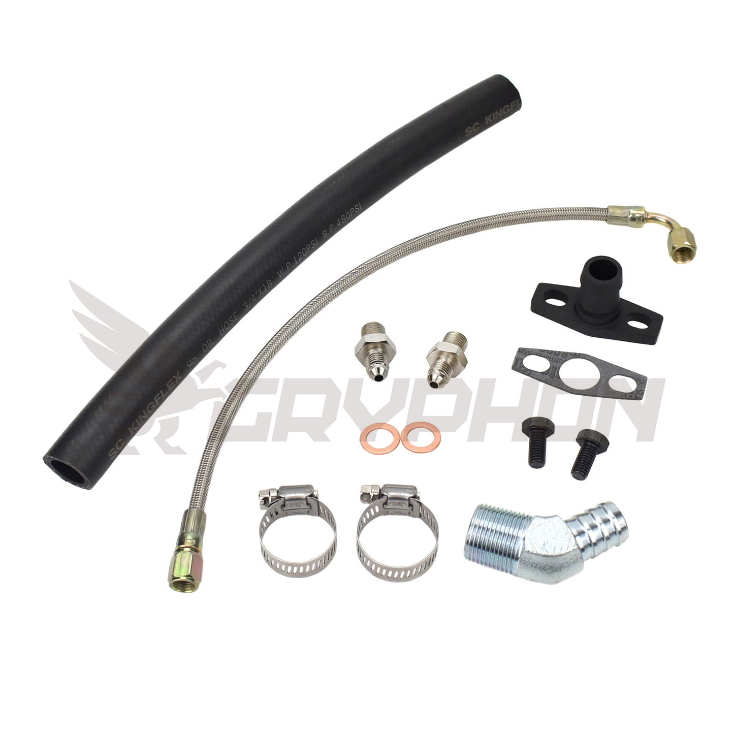 Turbo Oil Feed Return Line Kit Holden Commodore VL RB30ET with BorgWarner EFR Series