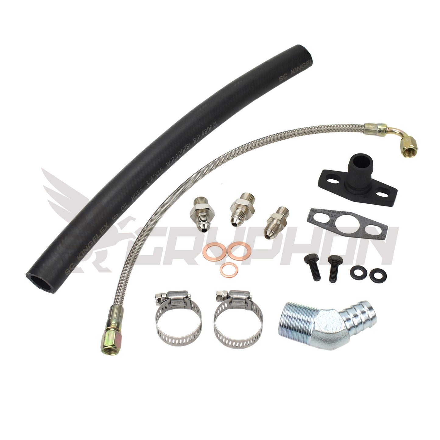 Turbo Oil Feed Return Line Kit Holden Commodore VL RB30ET with TD05H TD06