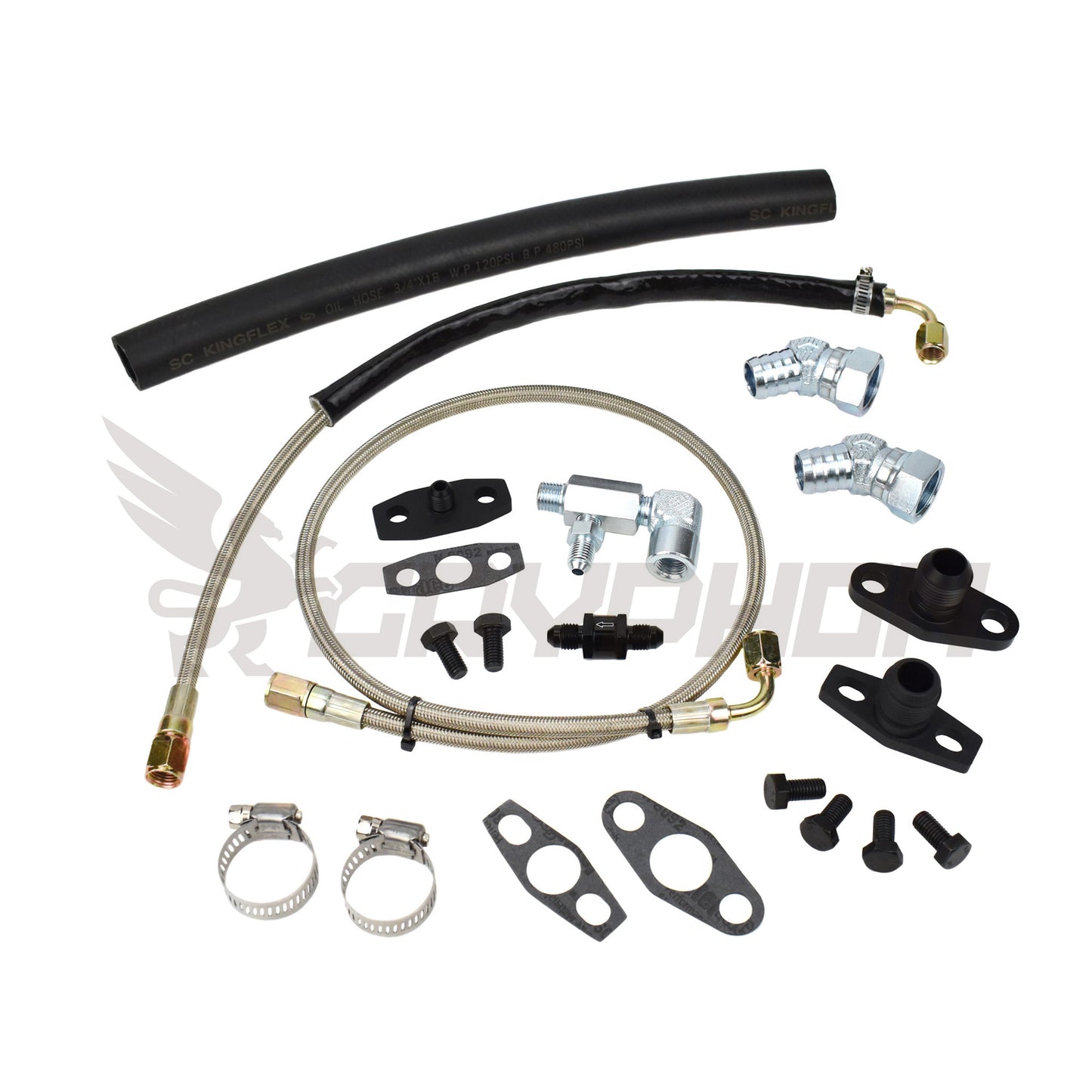 Turbo Oil Feed Return Line Kit Ford Territory Ghia SX SY Garrett GT4202 GT4294