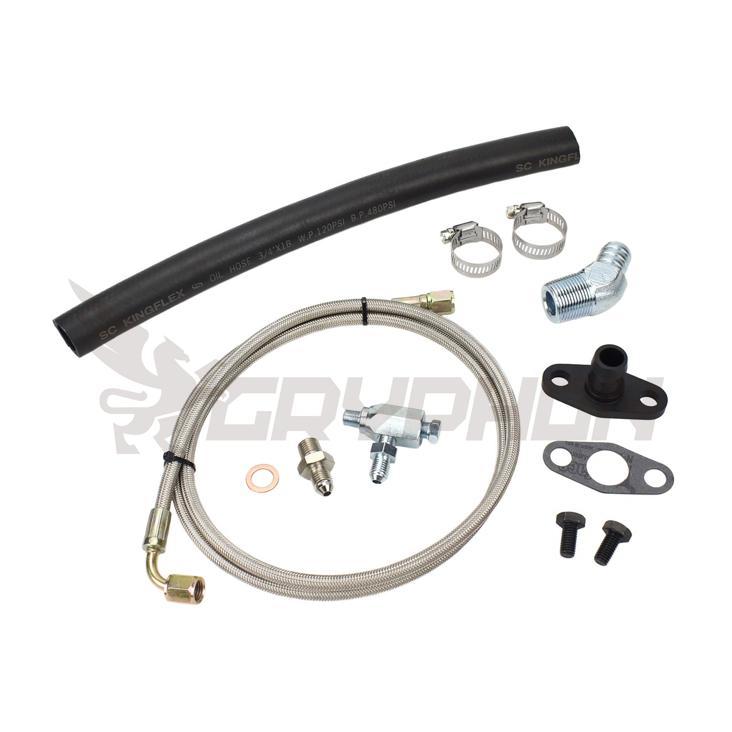 Universal Turbo Oil Feed Return Line Kit Holset HX30 HX35 HX40