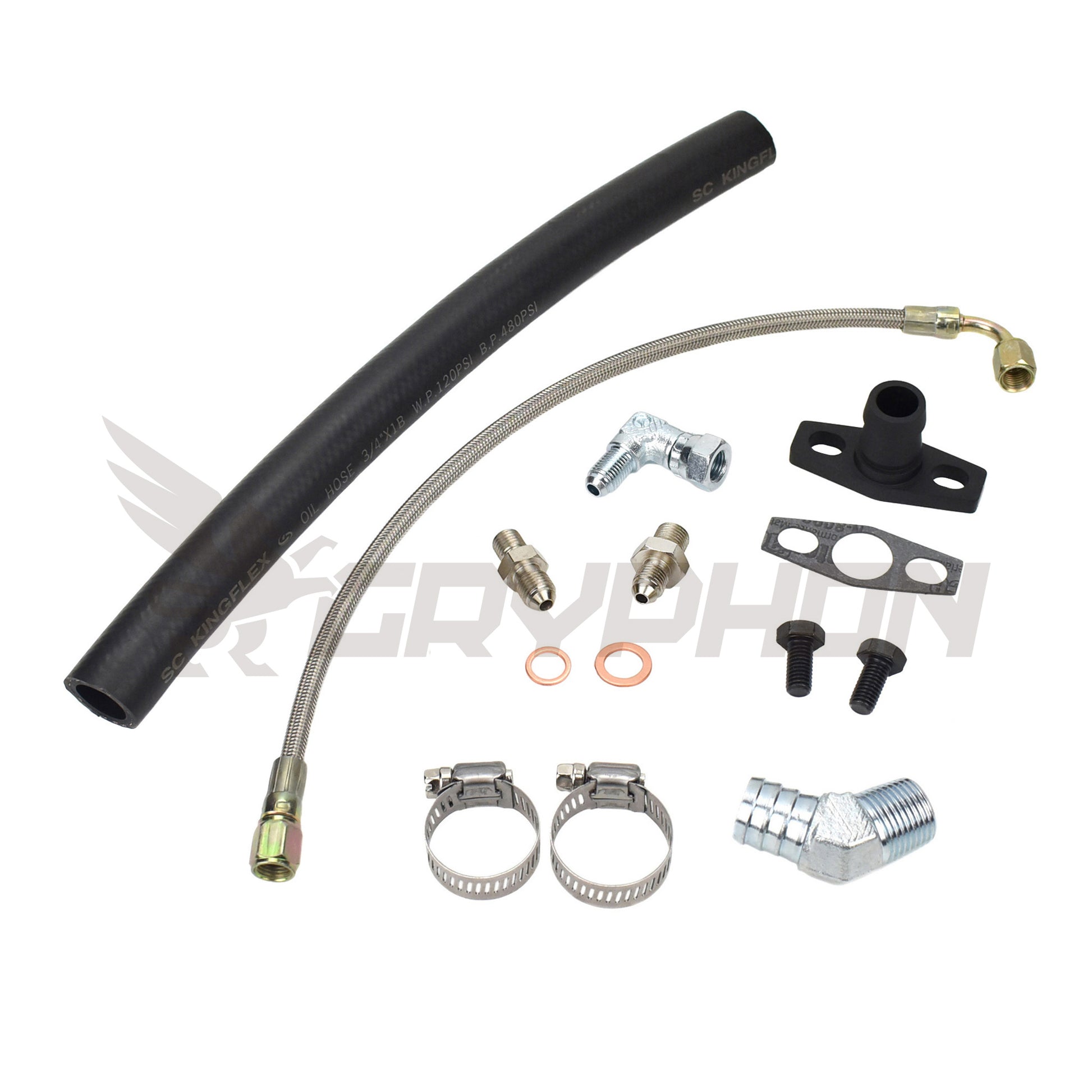Turbo Oil Feed Return Line Kit for Mazda MX5 Miata Early MK1 engine with BorgWarner EFR 6258 6758 turbo.