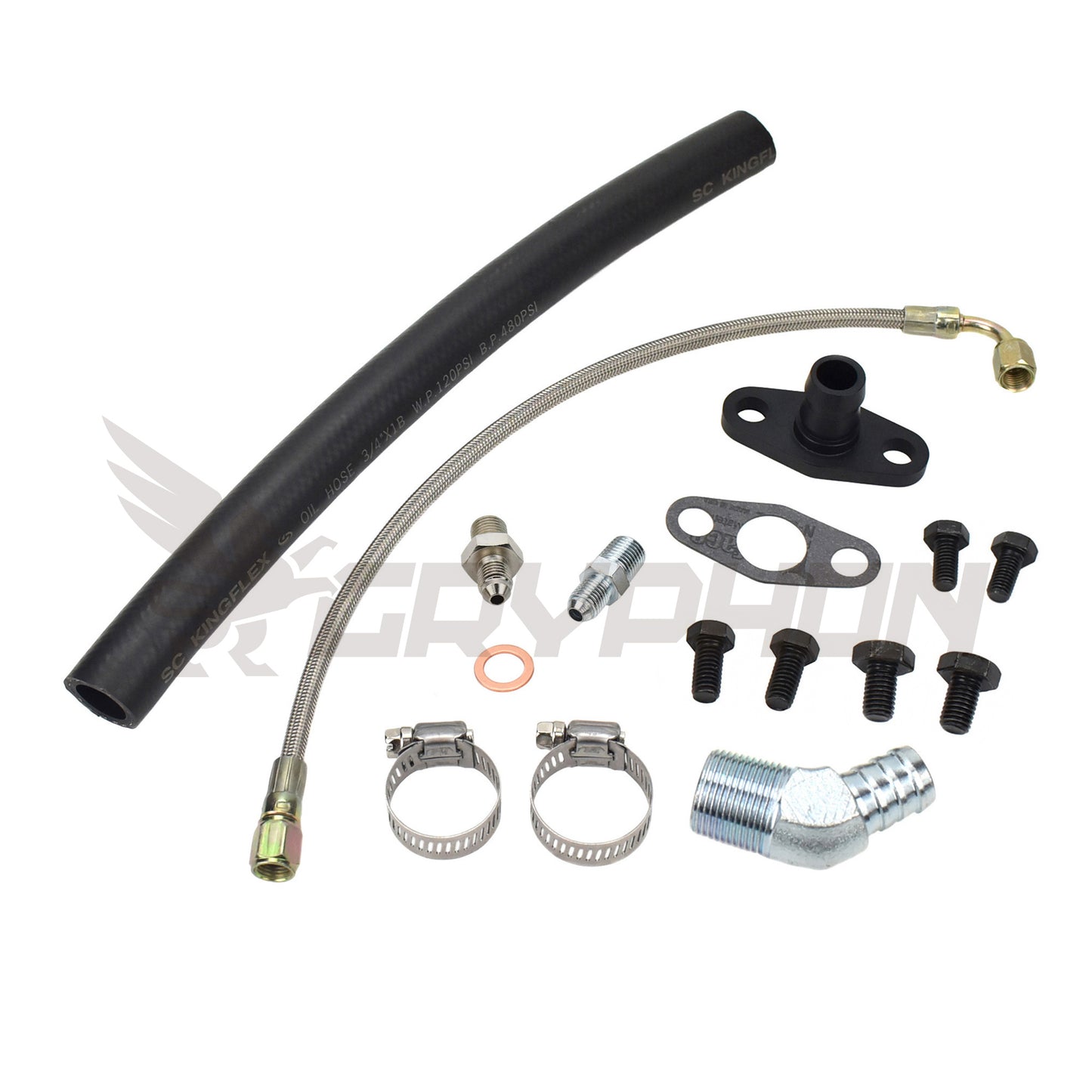 Turbo Oil Feed Return Line Kit Nissan RB20 RB25 RB30 with BorgWarner S200 S300 S400