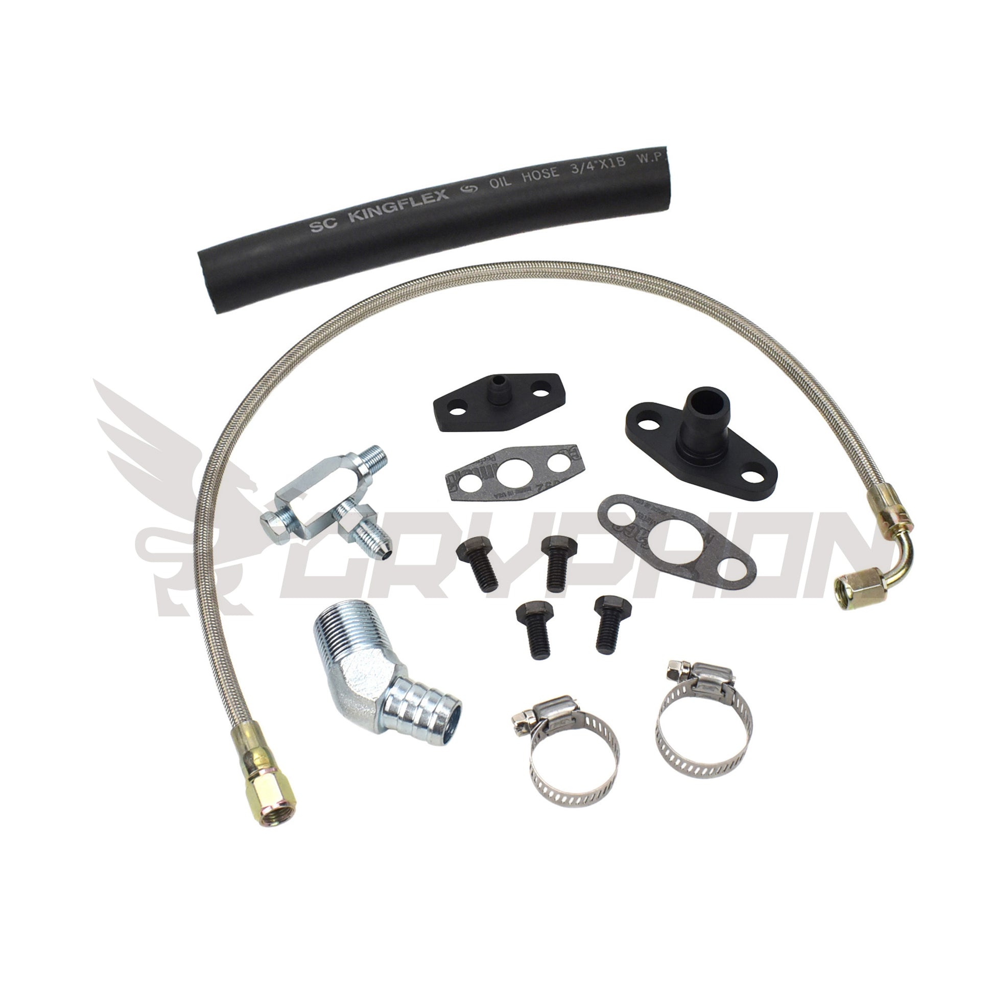Turbo Oil Feed Return Line Kit Nissan TD42 GQ with Hitachi HT18