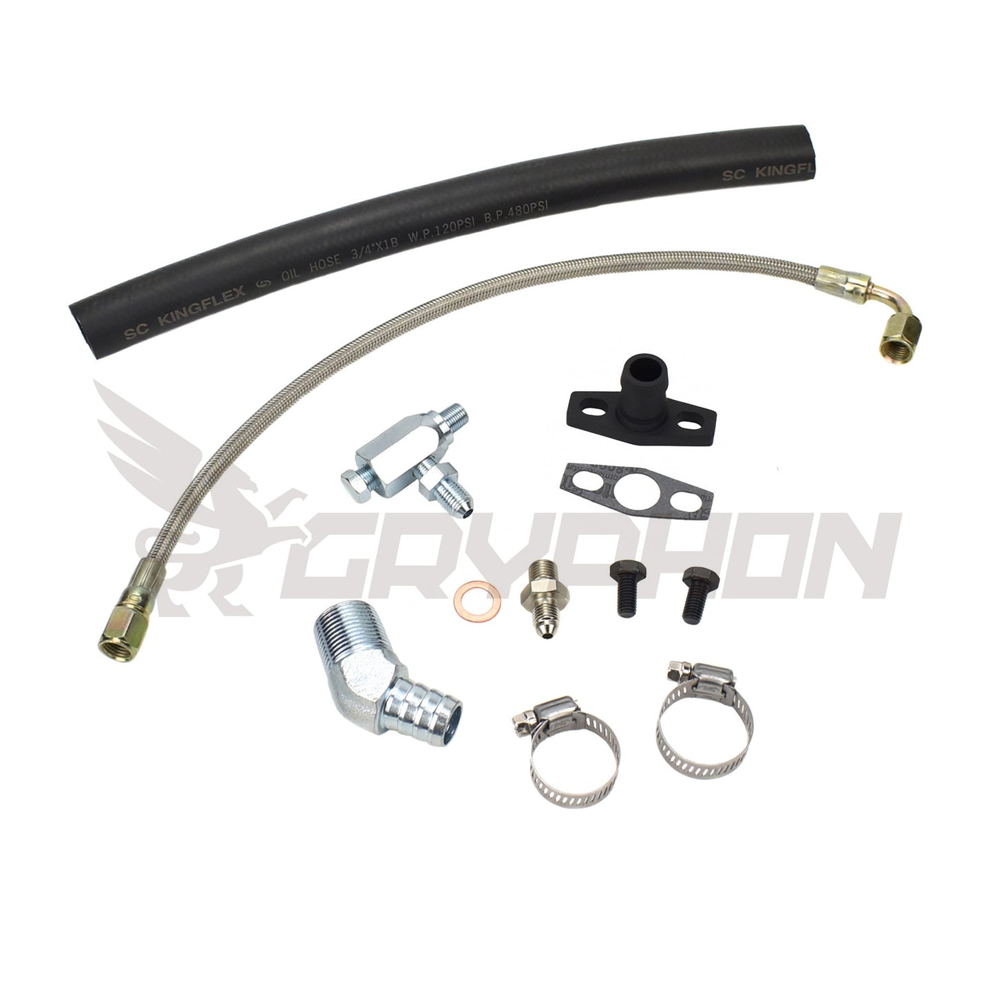 Turbo Oil Feed Return Line Kit Nissan TD42 GQ with BorgWarner EFR Series