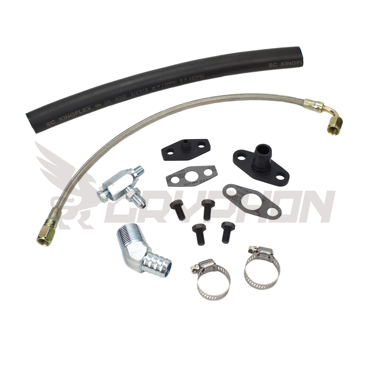 Turbo Oil Feed Return Line Kit Nissan TD42 GQ with Holset Super HX30W