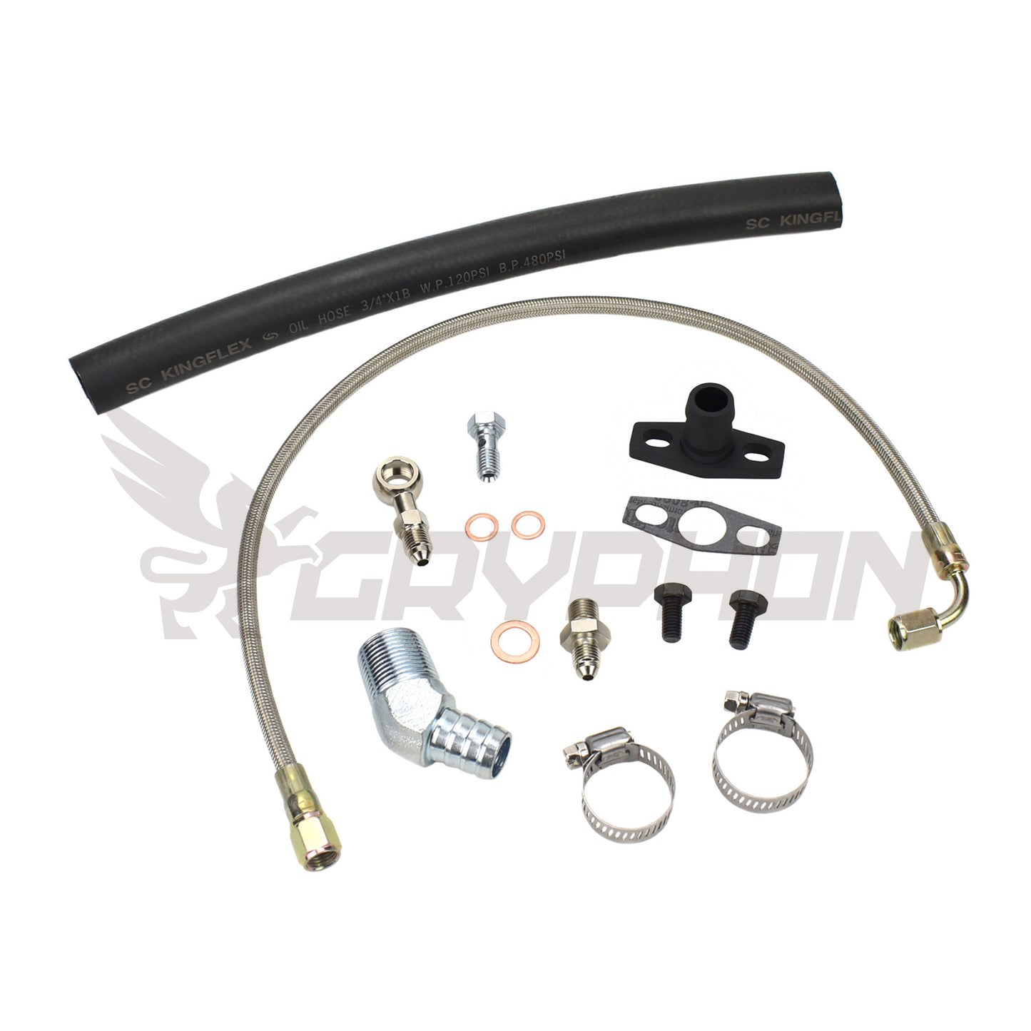 Turbo Oil Feed Return Line Kit Nissan TD42 GU with BorgWarner EFR Series