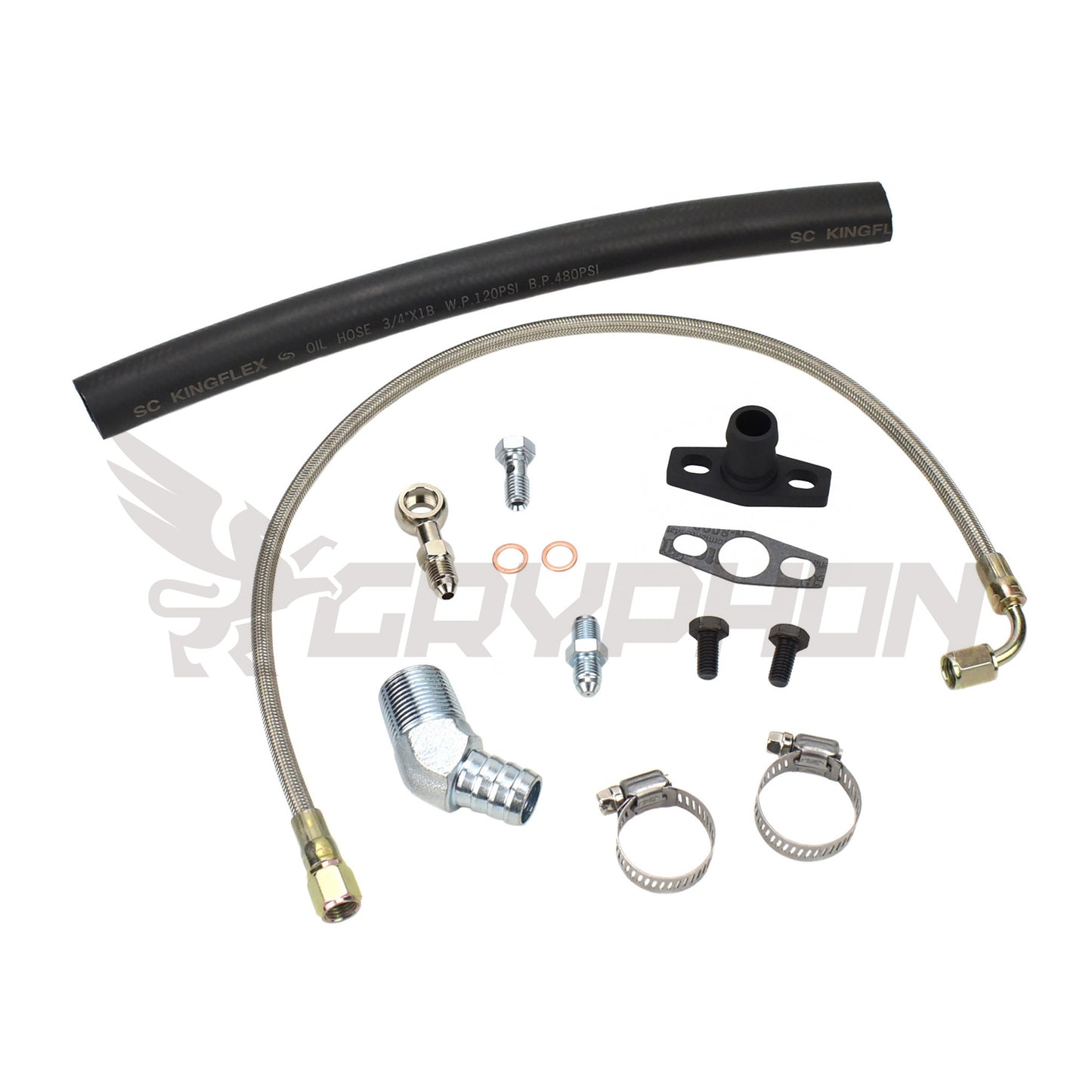 Turbo Oil Feed Return Line Kit Nissan TD42 GU with Garrett G-Series G25