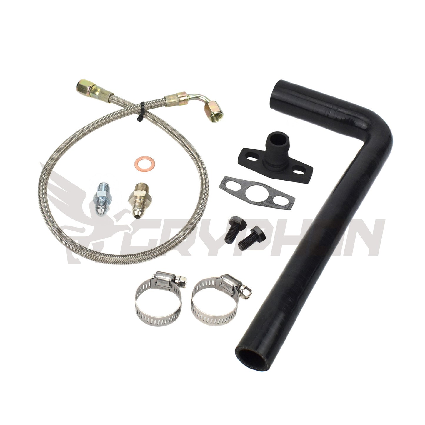 Turbo Oil Feed Return Line Kit Toyota Land Cruiser 1HD with Garrett GT28R