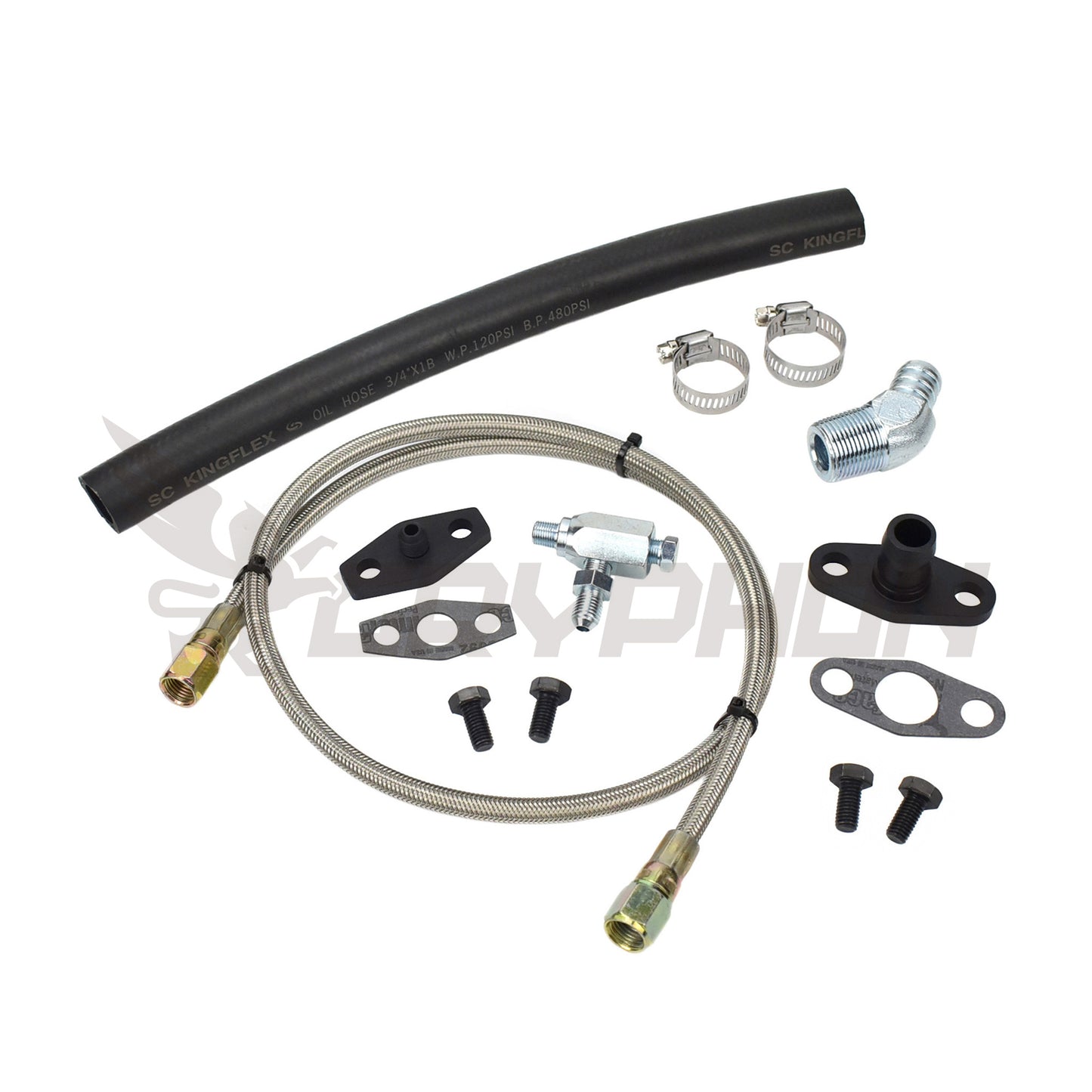 Turbo Oil Feed Return Line Kit Toyota Land Cruiser 1HZ with Holset Super HX30W
