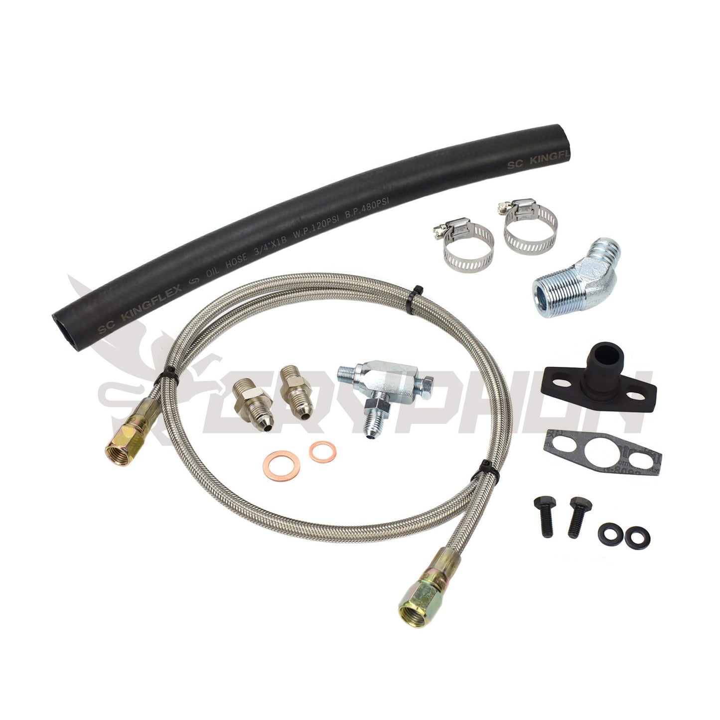 Turbo Oil Feed Return Line Kit Toyota Land Cruiser 1HZ with TD05H