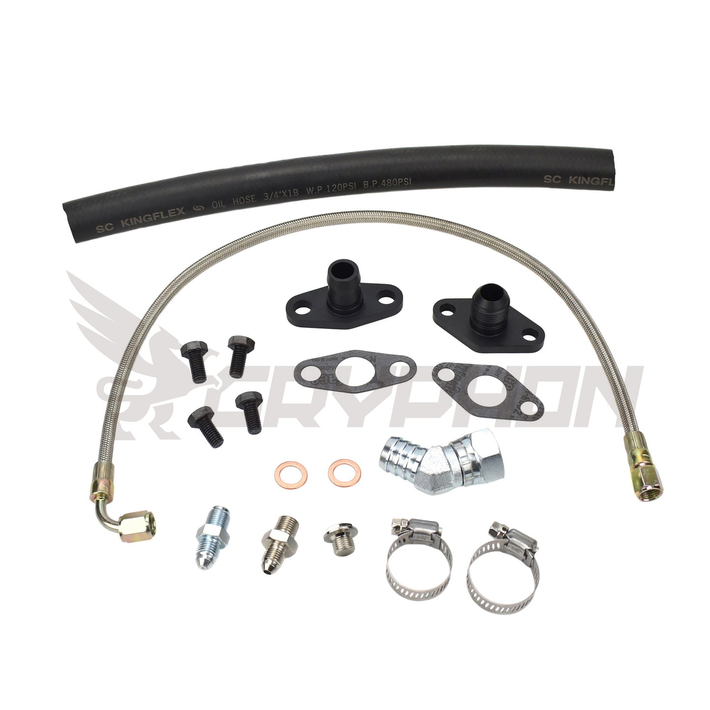 Turbo Oil Feed Return Line Kit Toyota Supra 1JZ 2JZ with Garrett GTW3884R