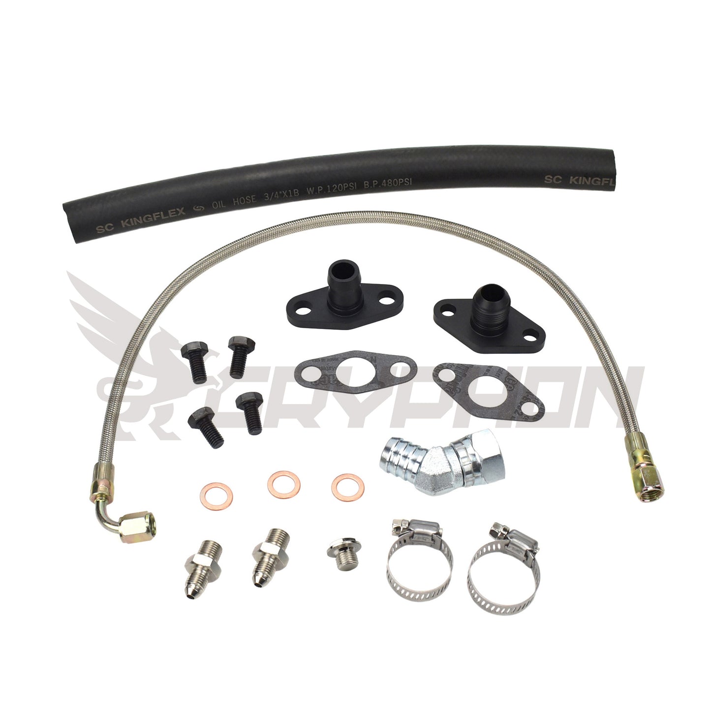 Turbo Oil Feed Return Line Kit Toyota Supra 1JZ 2JZ with Holset HX35 HX40