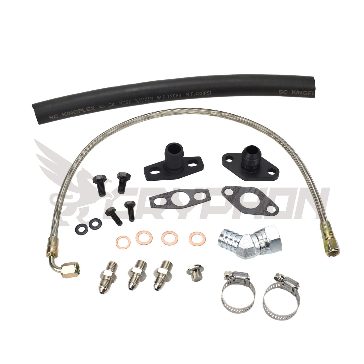 Turbo Oil Feed Return Line Kit Toyota Supra 1JZ 2JZ with TD05 TD06