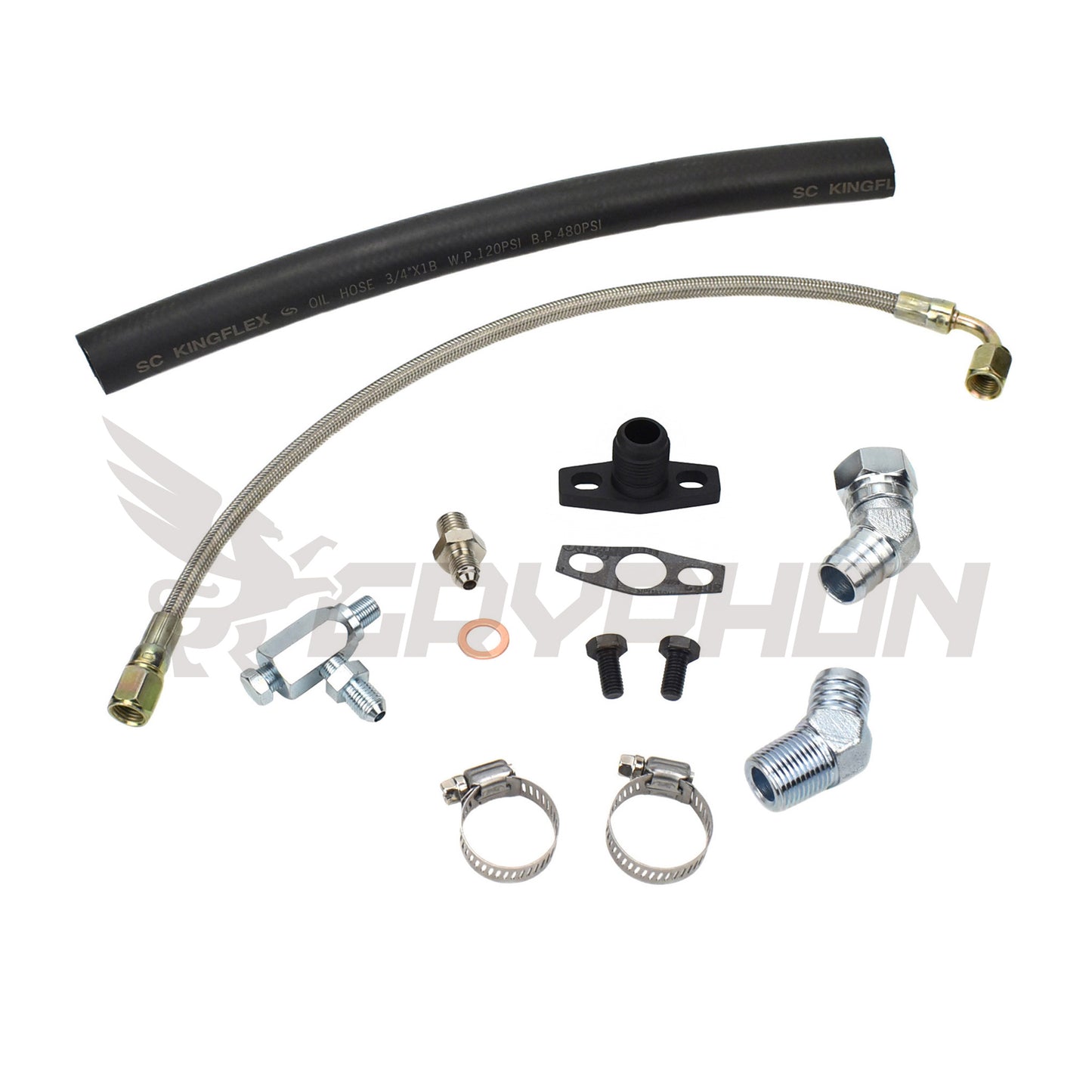 Turbo Oil Feed Return Line Kit Toyota 1TR 2TR with BorgWarner EFR Series
