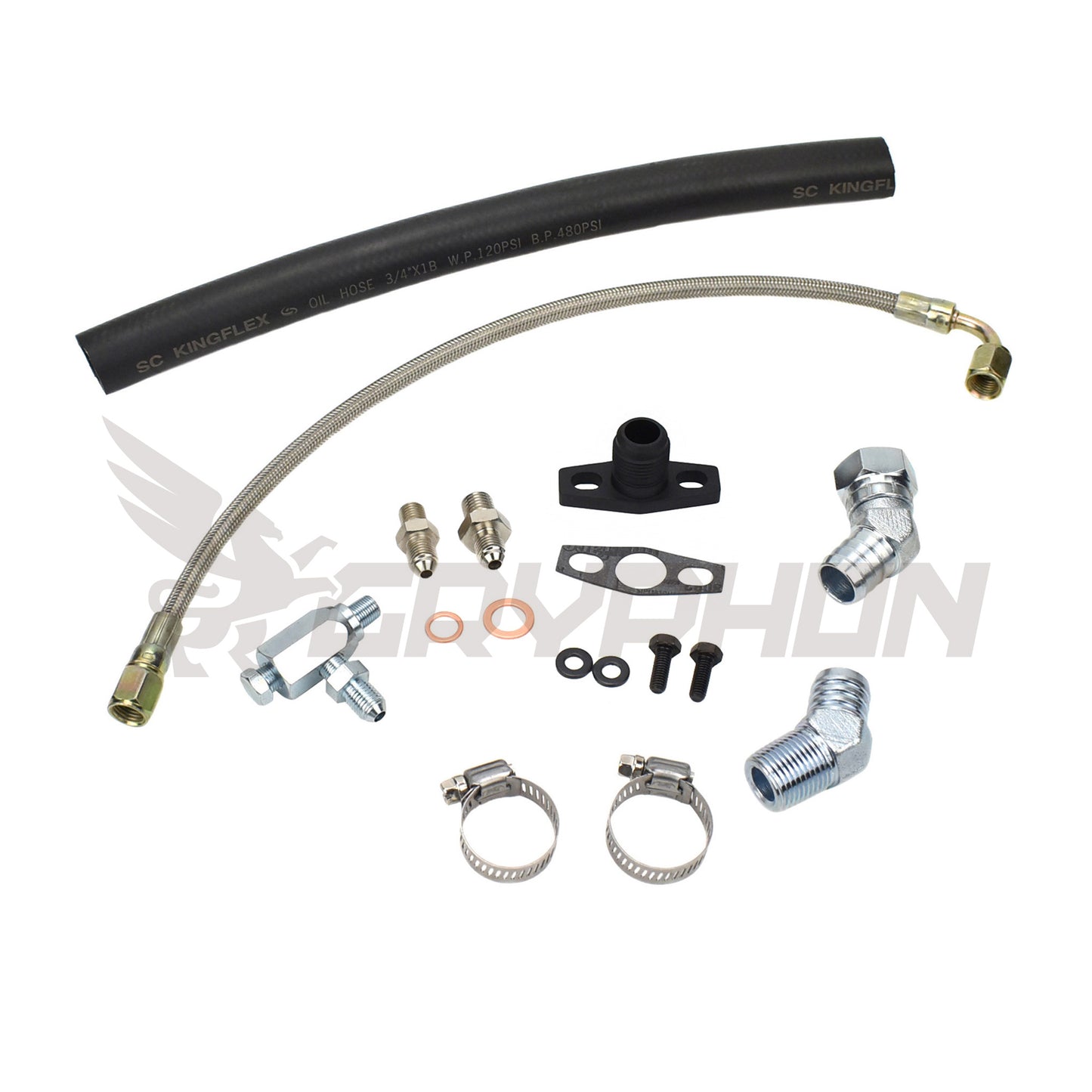 Turbo Oil Feed Return Line Kit Toyota 1TR 2TR with TD05H TD06