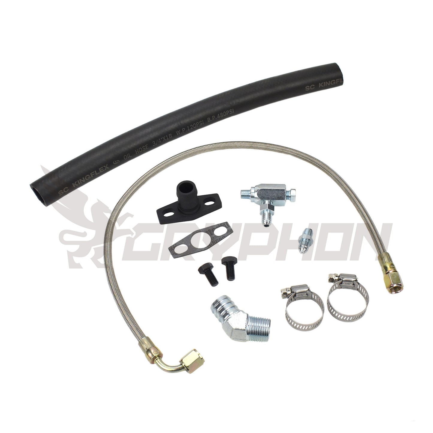 Turbo Oil Feed Return Line Kit Toyota Hilux 2.8L 3L with Garrett GT25R GT28R
