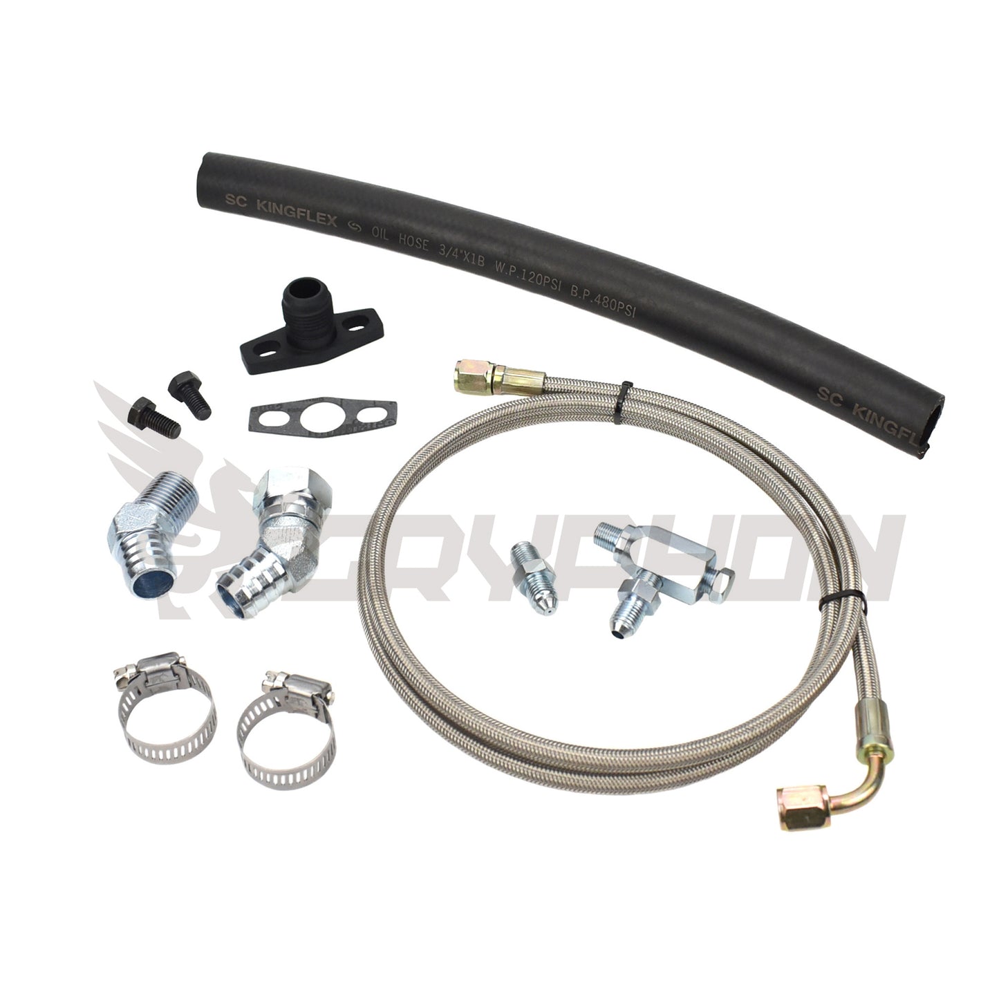 Turbo Oil Feed Return Line Kit Toyota Hilux Surf 22R 22RE with Garrett GT28R GT30R