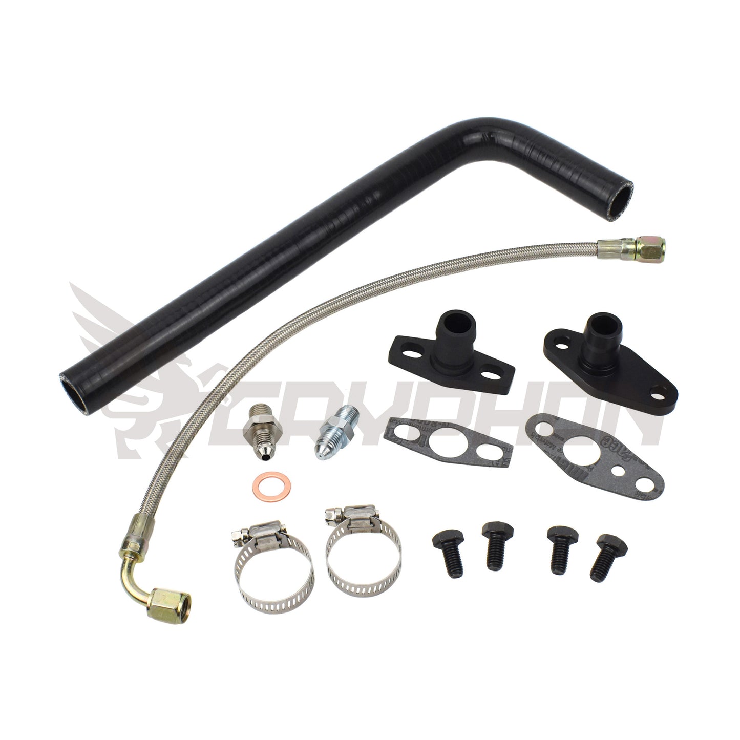Turbo Oil Feed Return Line Kit Toyota Land Cruiser 12HT with Garrett GT28R