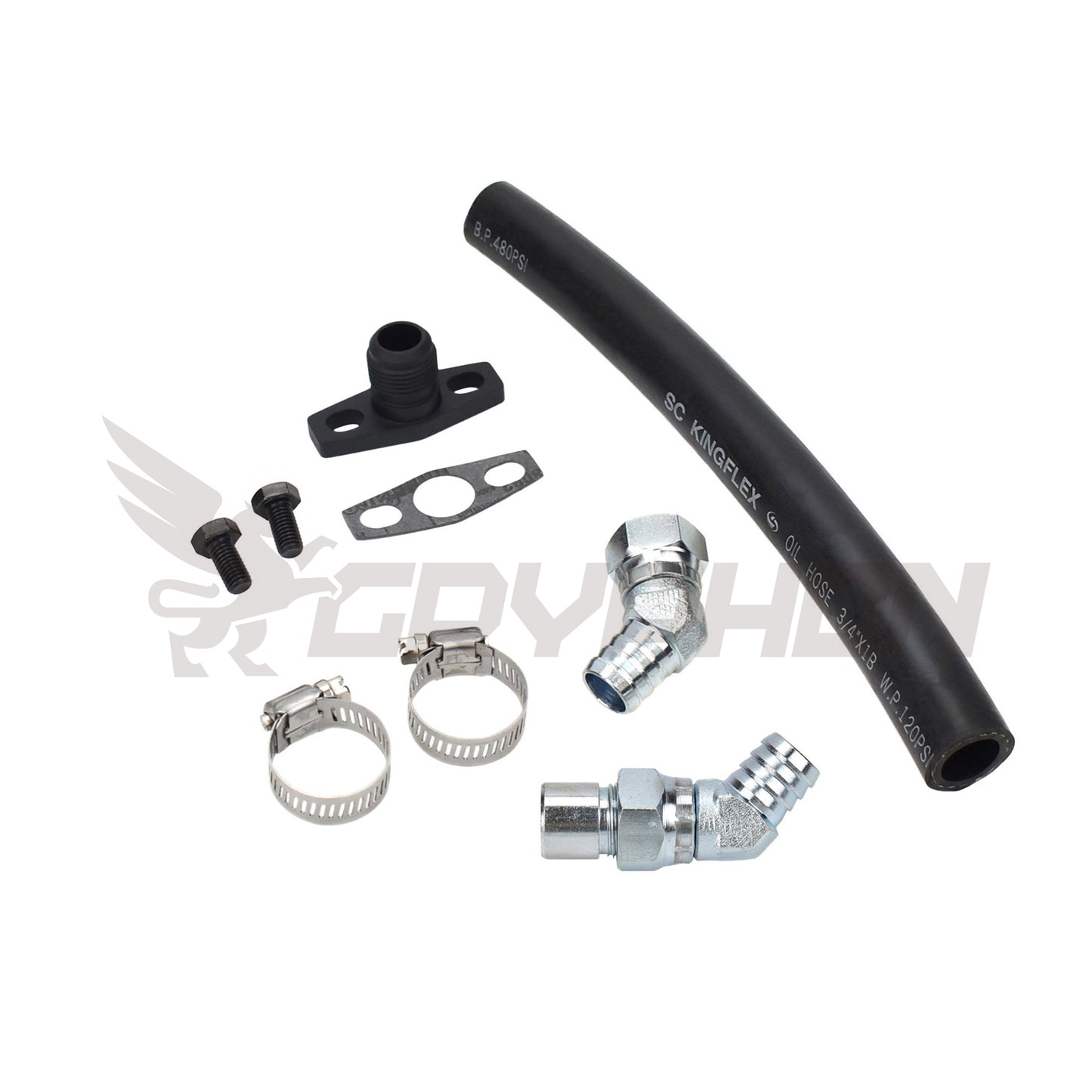 Turbo Oil Drain Hose Kit Toyota 1FZ-FE Garrett GT35R