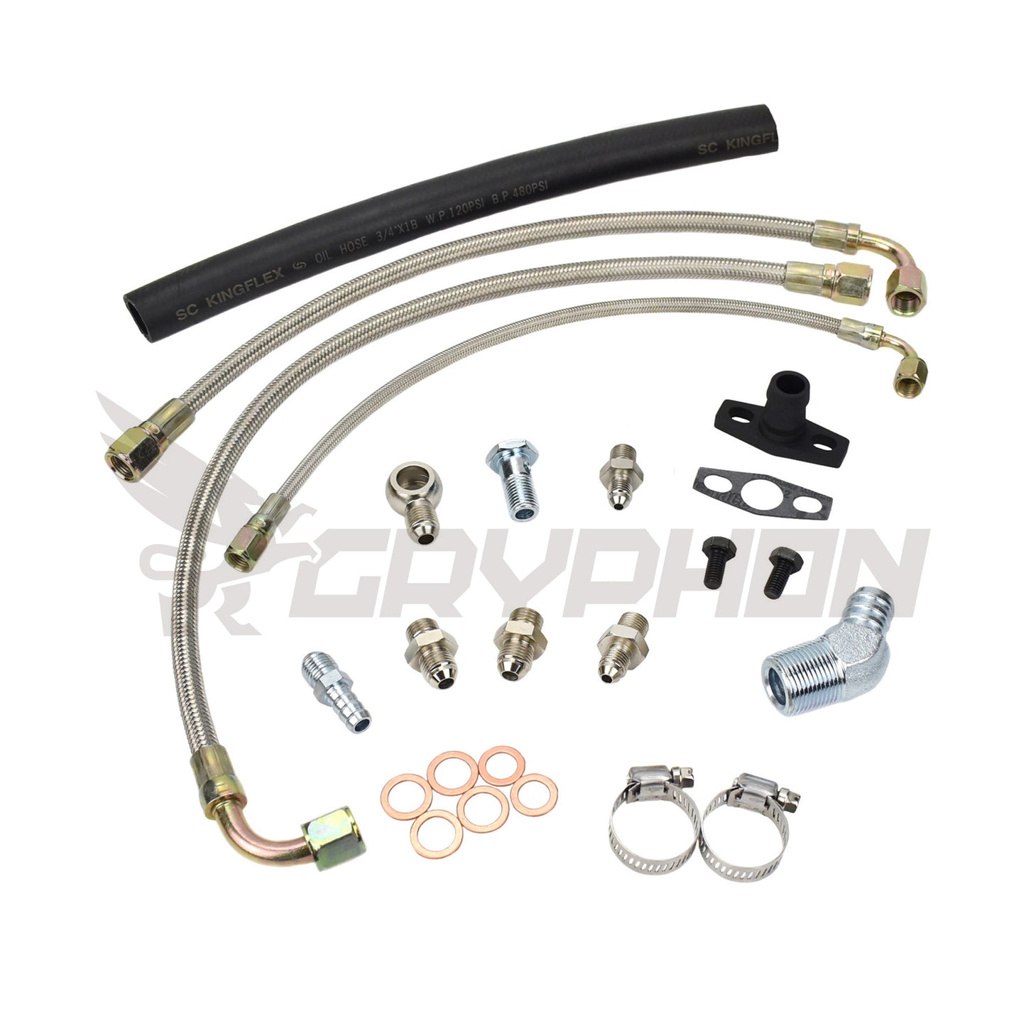 Turbo Oil Water Line Kit Nissan RB20 RB25 RB30 with BorgWarner EFR Series