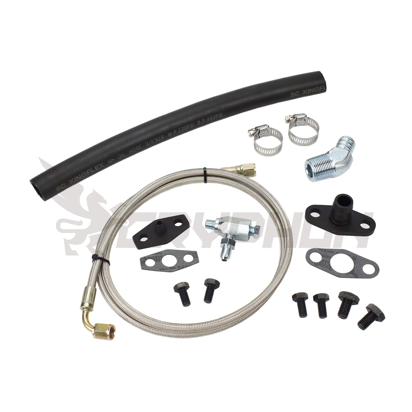 Universal Turbo Oil Feed Return Line Kit Garrett T3 T4