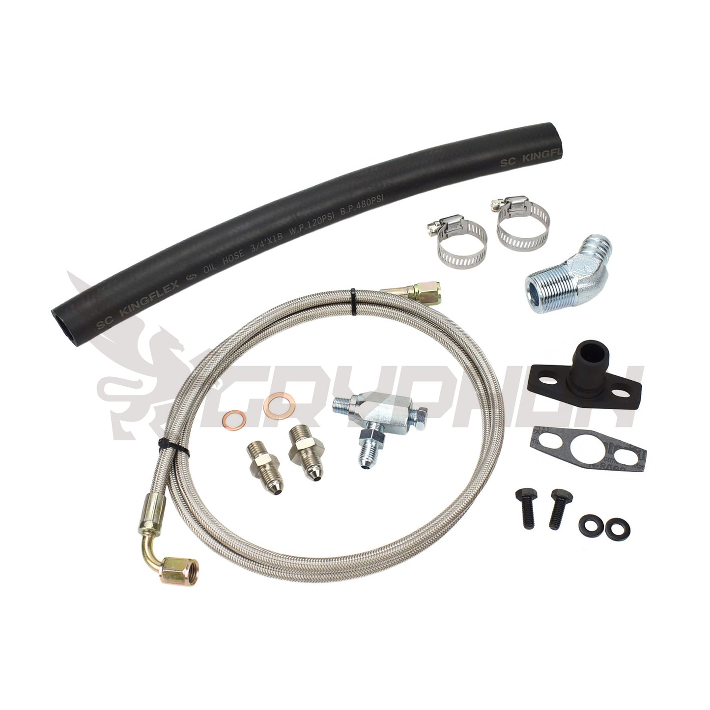 Universal Turbo Oil Feed Return Line Kit TD05 TD06